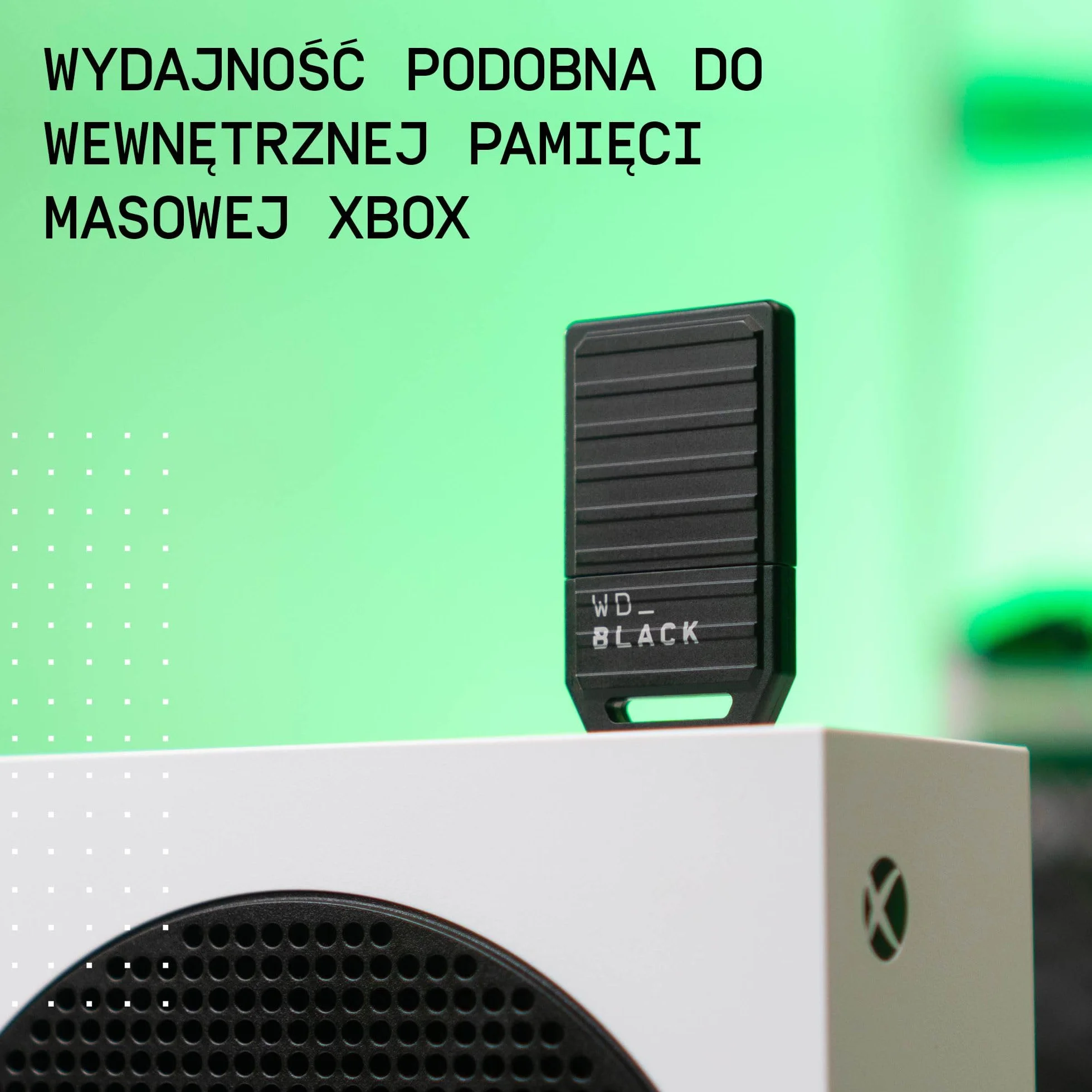 WD_BLACK D30 1TB Dysk SSD do gier do konsoli Xbox Dysk zewnętrzny SSD do 900 MB/s, werkt met Xbox Series X|S