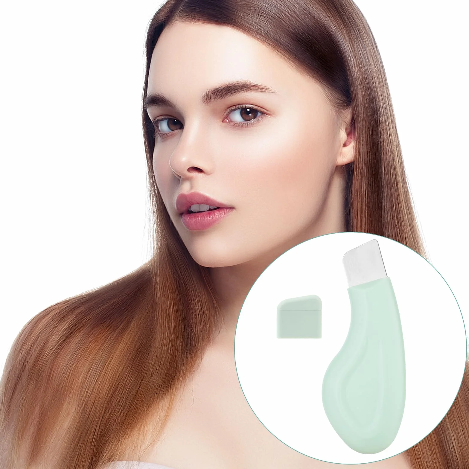 Narzedzie do Usuwania Zaskórników, Silikonowy Skrobak do Usuwania Zaskórników z Nosa Szpatulka do Twarzy Deep Clean Master Pore Extractor Lagodny i Bezpieczny Peeling do Skóry Nosa