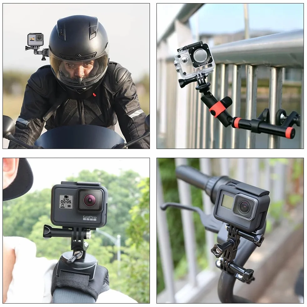 Kamera sportowa regulowane ramię obrotowe, ramię przedłużające do GoPro, adapter montażowy do GoPro, regulowane ramię przedłużające, adapter do montażu rowerowego do kamery Gopro