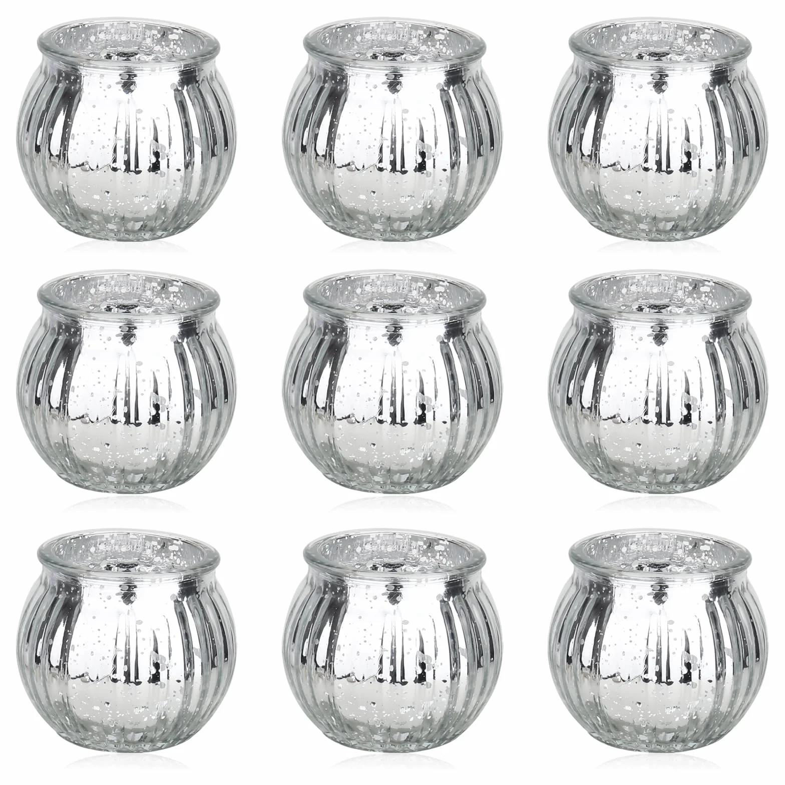 Zestaw świeczników tealight 9 sztuk dekoracja stołu z latarnią