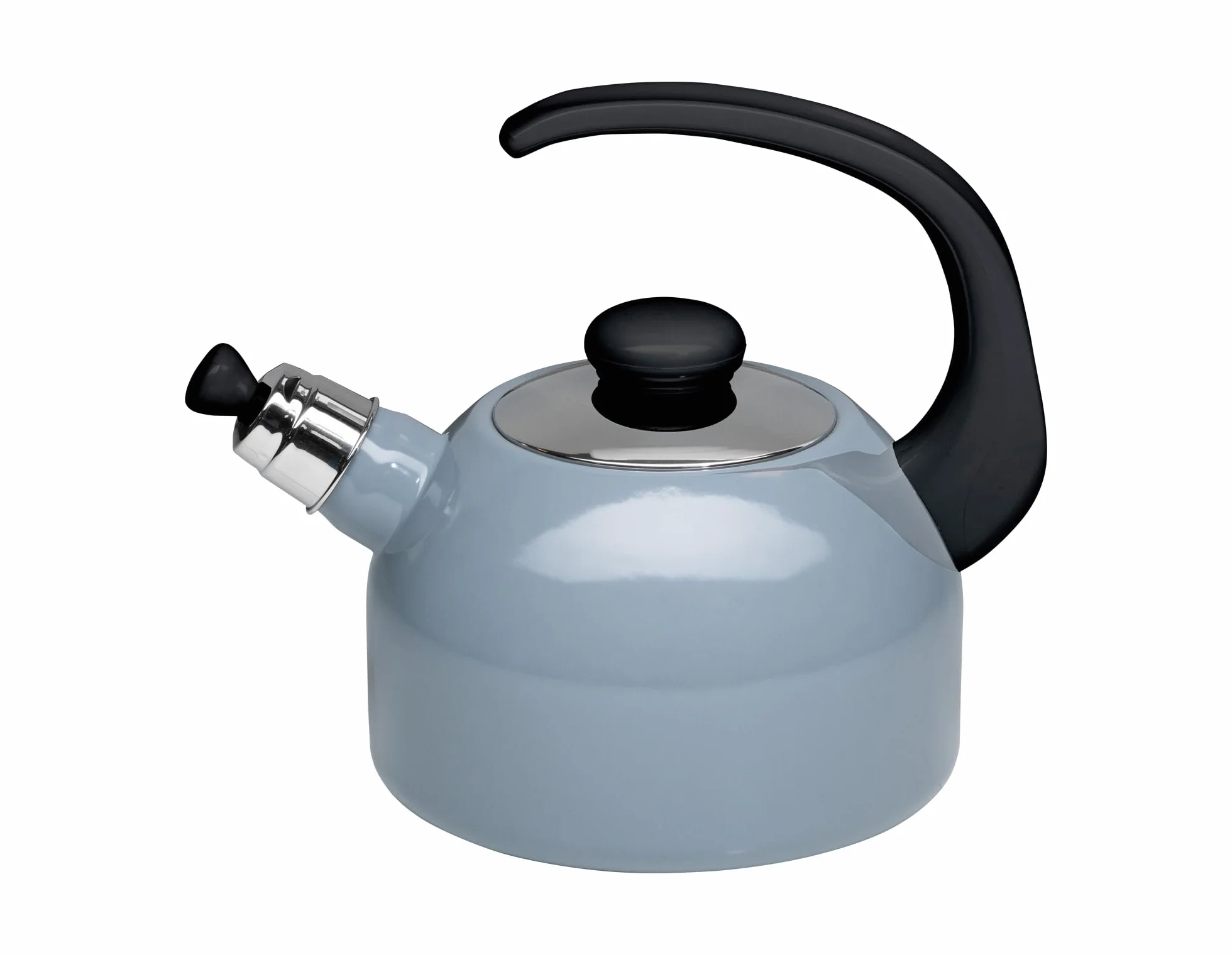 Riess, 0543-065, czajnik z gwizdkiem, Classic Pure Grey, pojemność 2 l, średnica 18,4 cm, emaliowany, indukcyjny