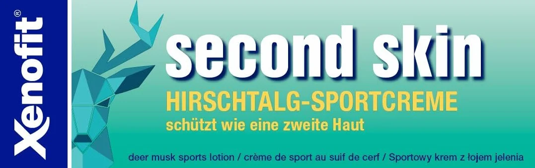 Xenofit Second Skin Hirschtalg-Sportcreme, 125 ml Kremowa