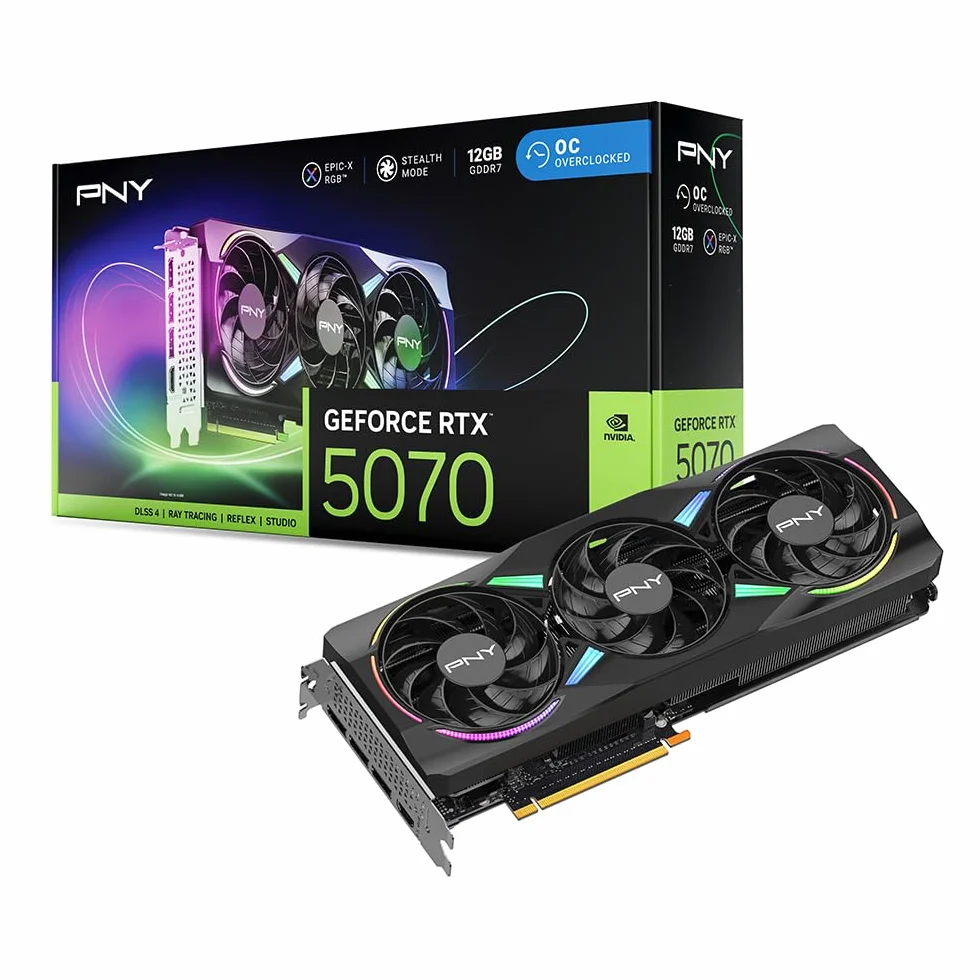 PNY Karta graficzna GeForce RTX™ 5070 12GB ARGB OC DLSS 4