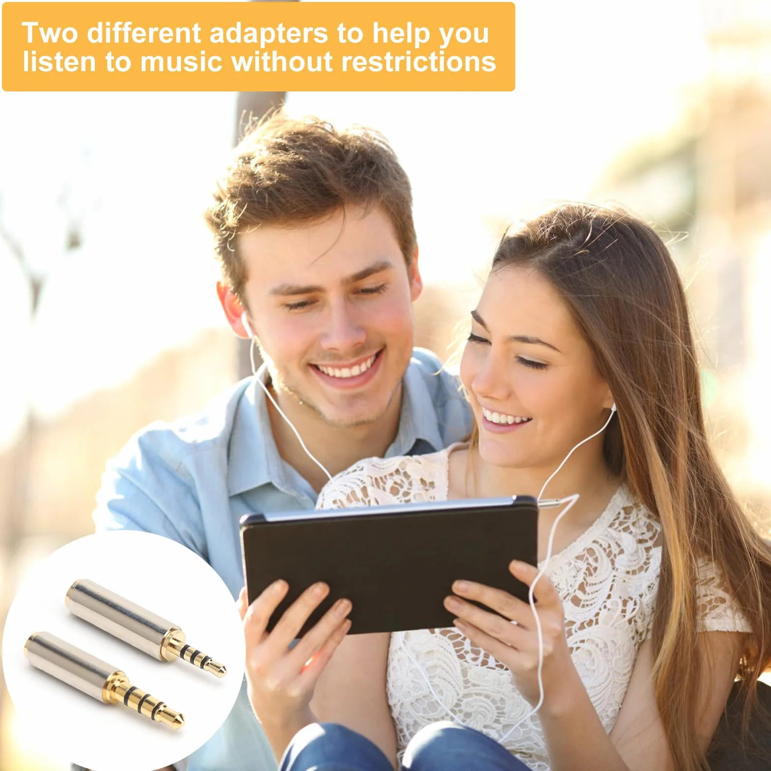 Zestaw 3 adapterów wtyczek jack HENGBIRD 2,5 mm na 3,5 mm i 3,5 mm na 2,5 mm do suchawek, telefonów komórkowych, odtwarzaczy MP3, komputerów i zczy AUX