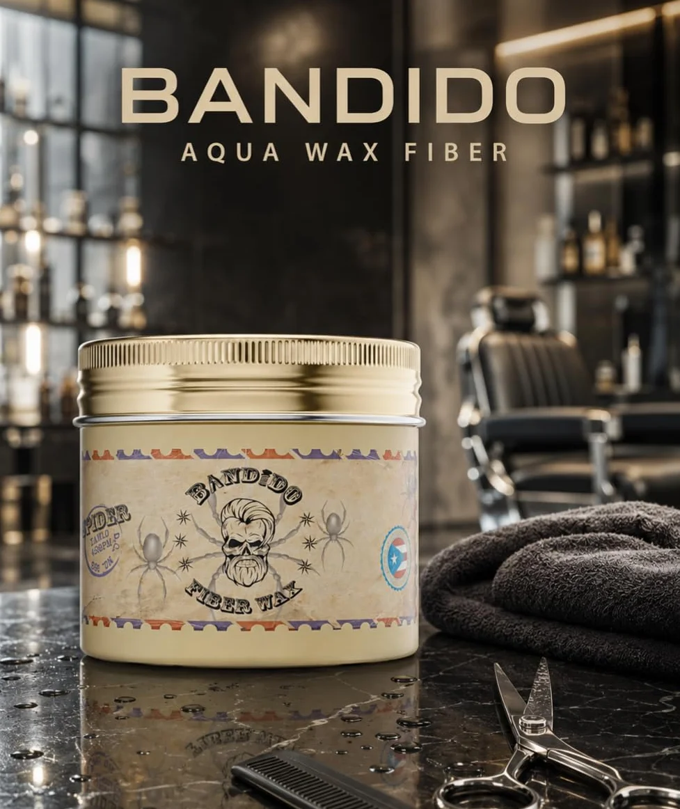 Bandido Wosk pająk do stylizacji włosów, 125 ml, matowy wygląd, mocne trzymanie, najlepszy do włosów krótkich i średnich, stylizacja włosów z włókien