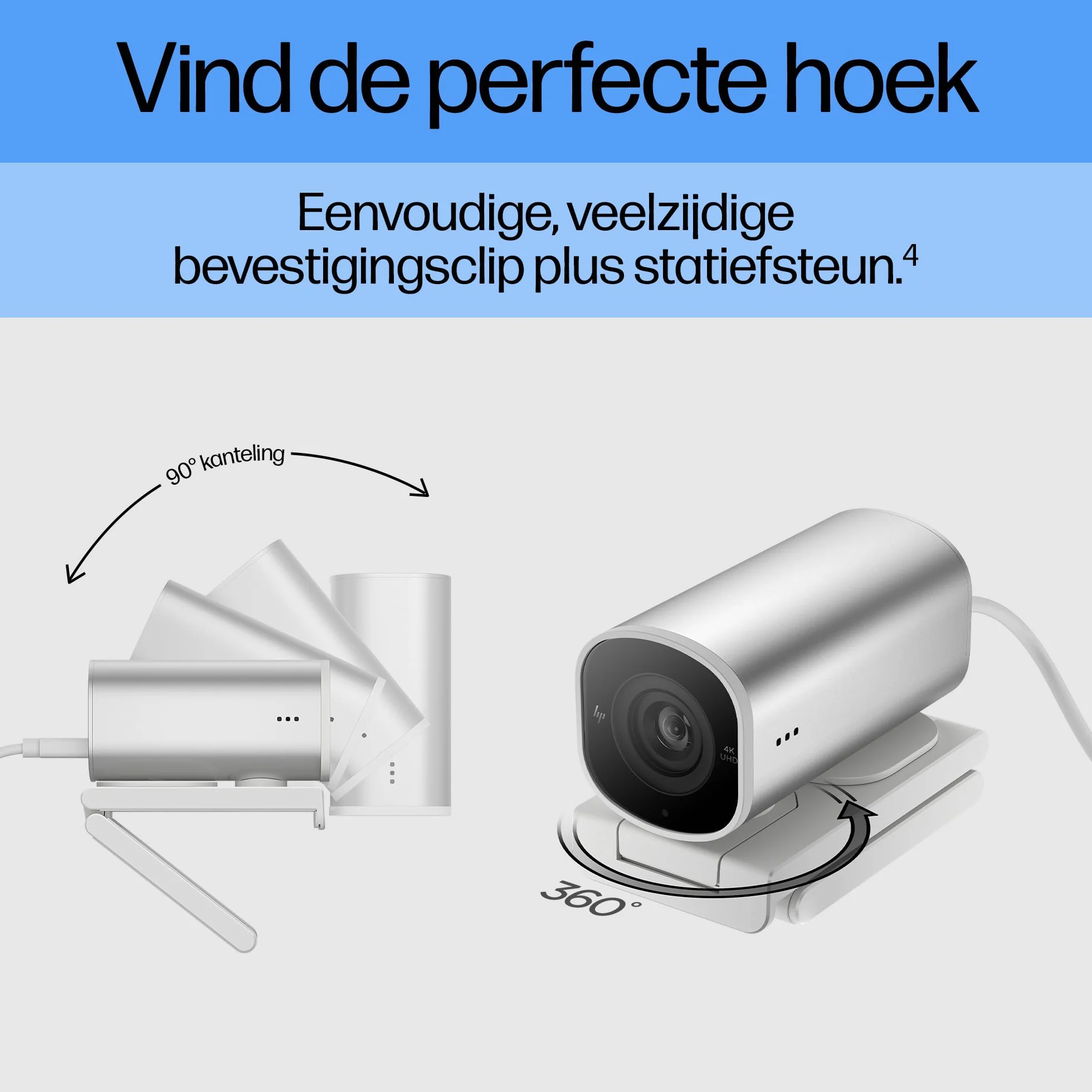 HP Kameria Internetowa, 960 4K Streaming, 695J6AA