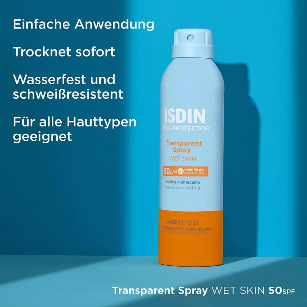 Isdin Fotoprotector Wet Skin Transparent Spray 50+ 250 Ml Unisex
