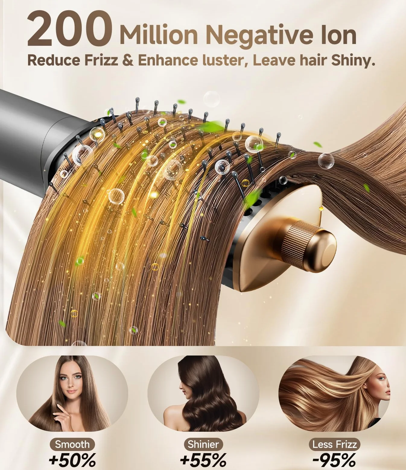 Dryhsip Styler do Włosów 8 w 1,Szczotka do Gorącego，Urządzenie do Stylizacji Włosów,Suszarko-lokówka,Suszarka do Prostowania,Odpowiednia do Wszystkich Długości Włosów Blowout Styles
