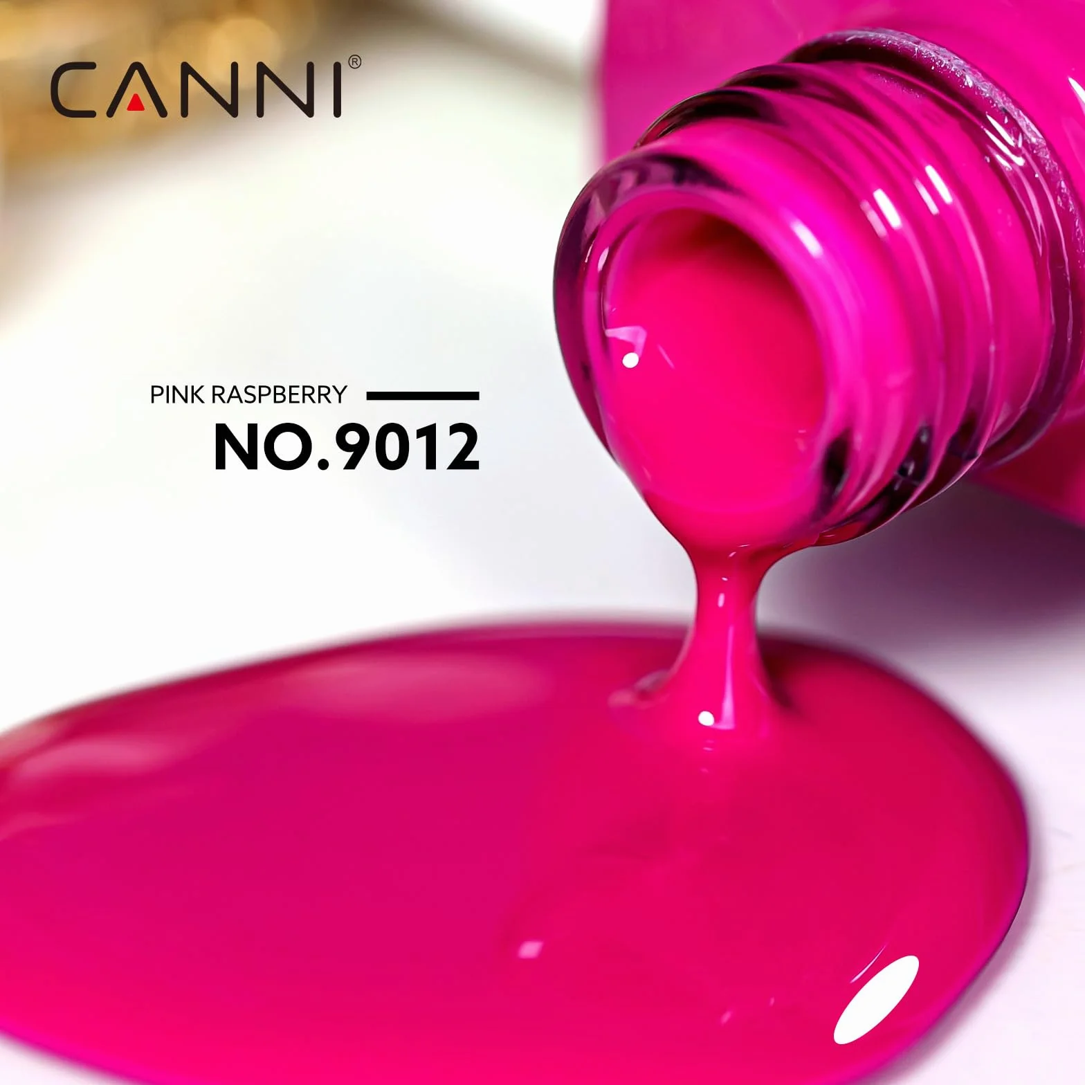 CANNI UV lakier do paznokci Natur Dunkelrosa Gellak Gelowy lakier UV Nail Art klasyczny i uniwersalny styl Soak Off lakier do paznokci żelowych do lampy UV