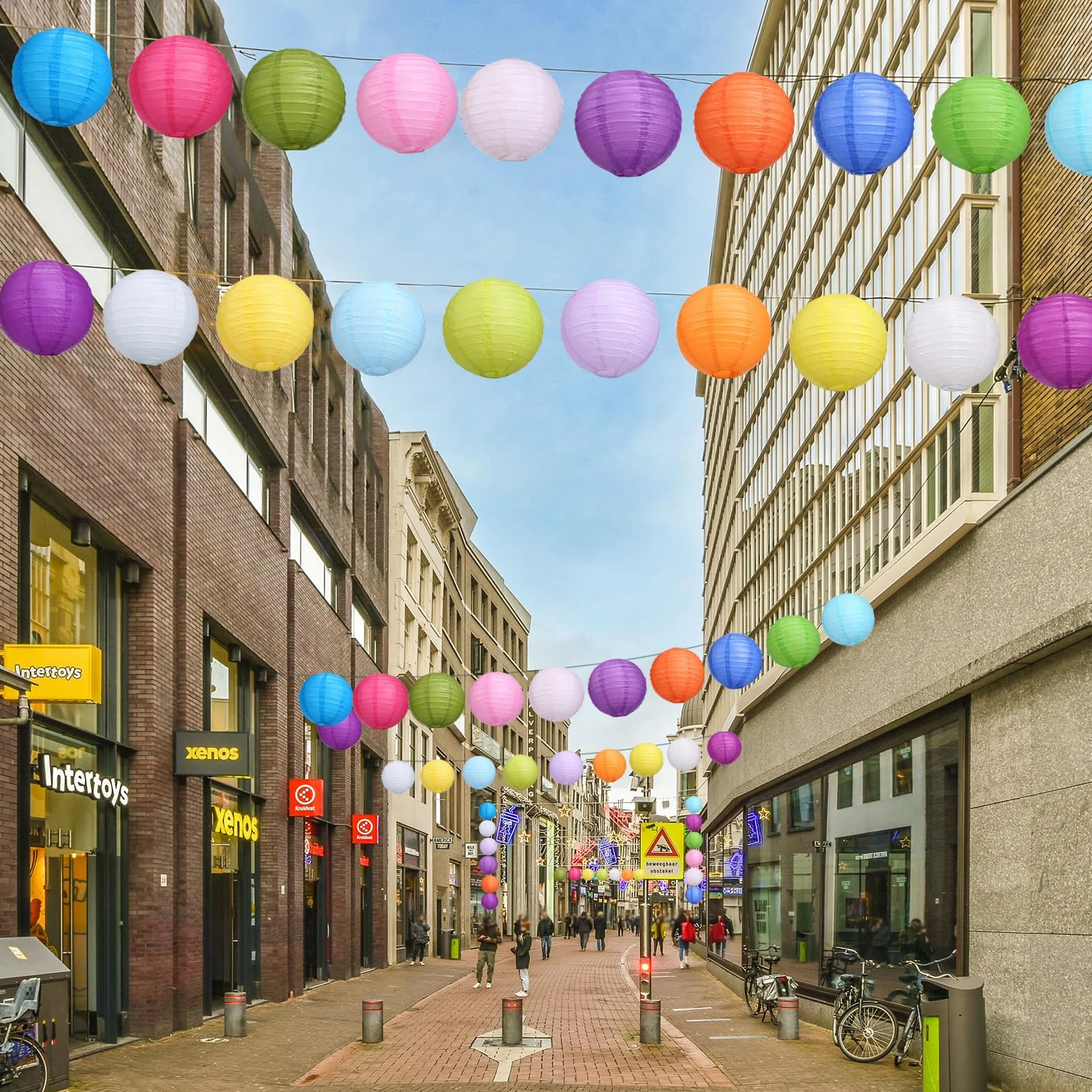 20 sztuk kolorowych papierowych lampionów 20 cm, okrągłe, papierowe lampiony na święta, wesele, Halloween, Boże Narodzenie, imprezę, urodziny, przyjęcie ogrodowe, baby shower, dekoracja do