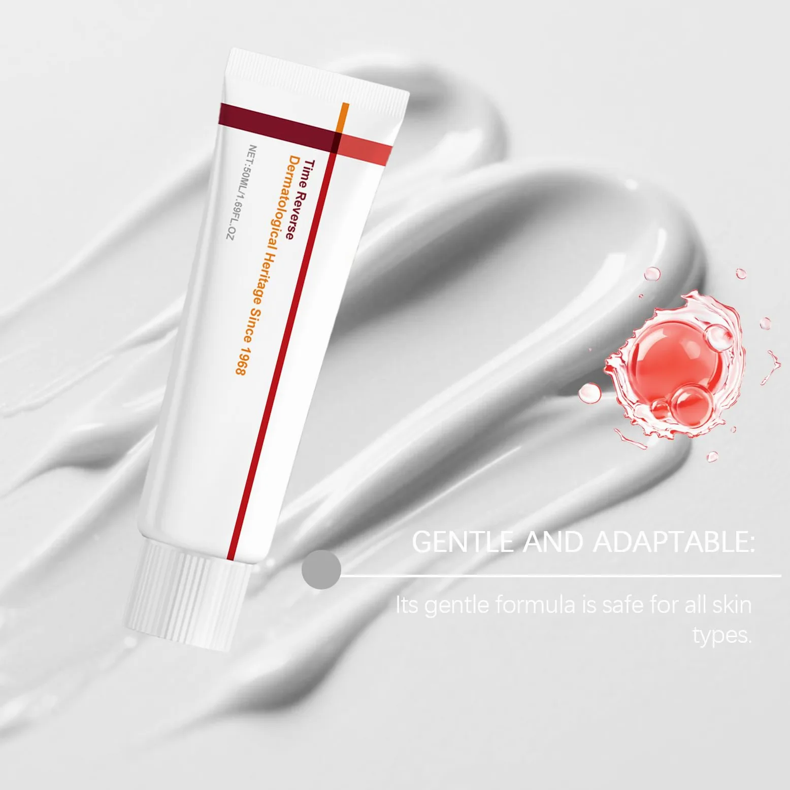 Time Reverse Cream - Zaawansowany, szybko wchłaniający się i odżywczy krem do twarzy, z retinolem, przeciwzmarszczkowy i wzbogacony o centella asiatica. Nawilża i ujędrnia skórę. Przeciwstarzeniowa