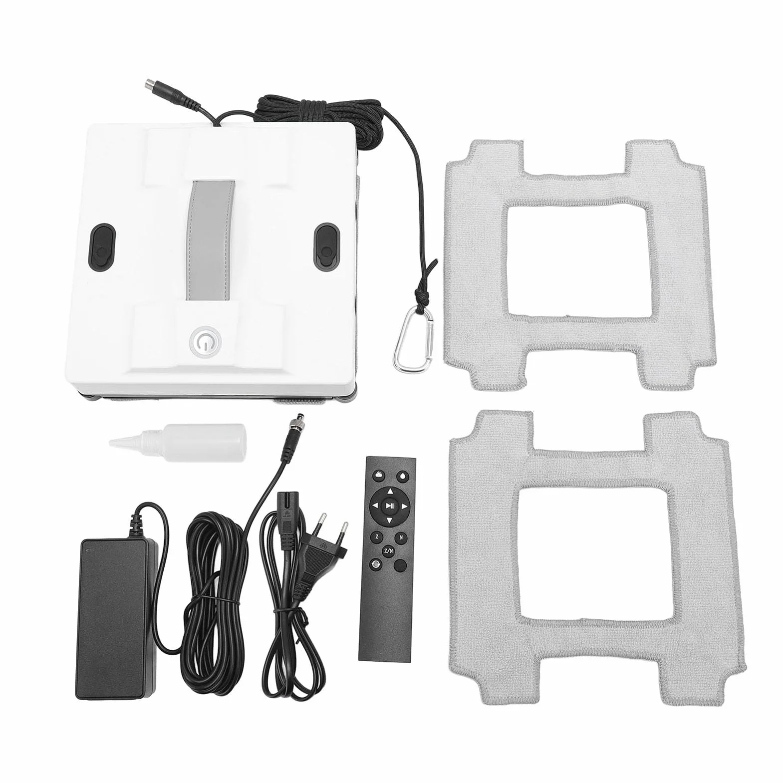 Luocute Robot Czyszczenia Okien, Zasilanie Ssące 5600PA, 4 Spray Wodne i Zaawansowane Czujniki, Automatyczny Robot Czyszczący Szkła z kontrolą (wtyczka UE 110~240V)
