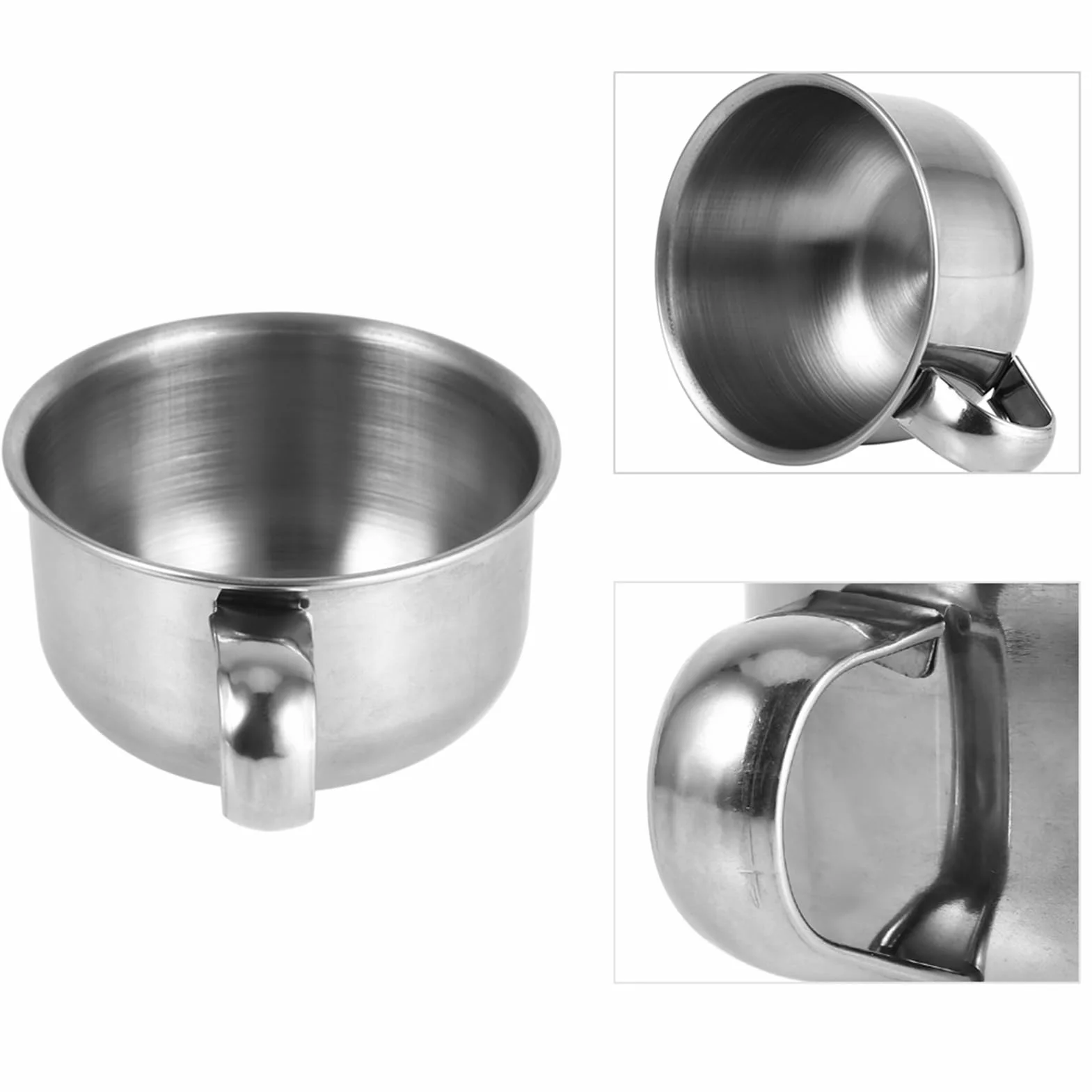Miska do Golenia Mydło do Golenia Miska ze Stali Nierdzewnej Metal Mydło do Golenia Kubek Miska Kubek Golarka Pianka Oczyszczająca Narzędzie dla Mężczyzny Kubek do Golenia
