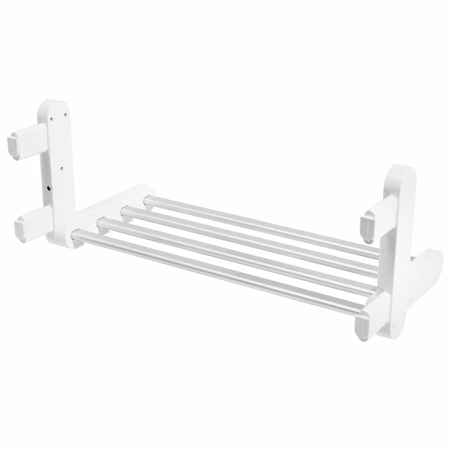 Elektryczny wieszak na ręczniki 36 W, składany 90°, montaż ścienny, LCD, aluminium, 55°C