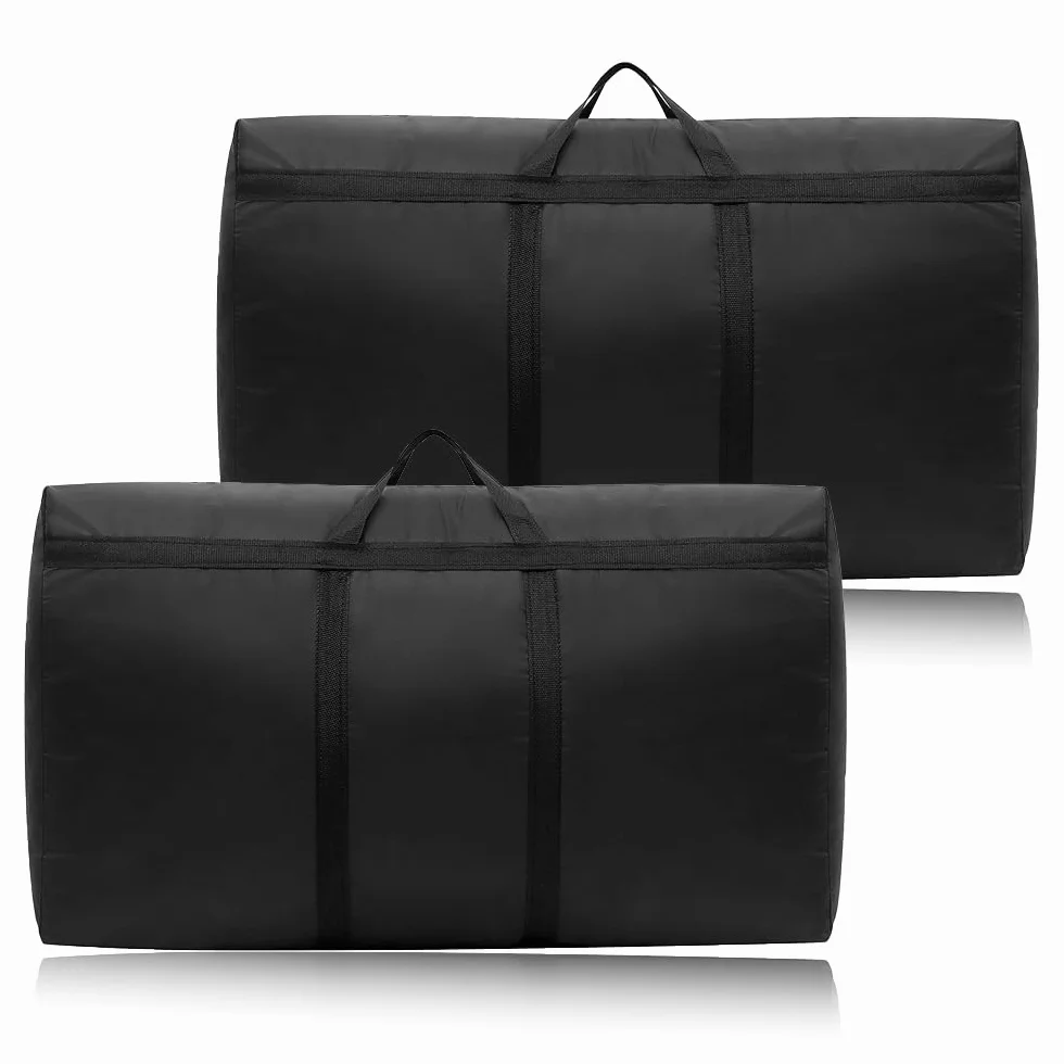 Torba do przechowywania Oxford 180 L składana z uchwytem 100 x 58 x 28 cm czarna