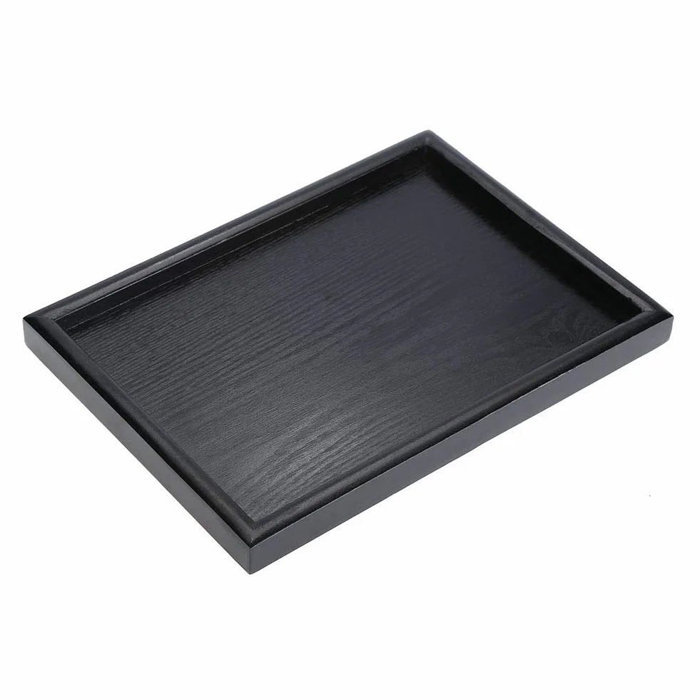 Drewniana taca na herbatę prostokątna 30x20x2 cm