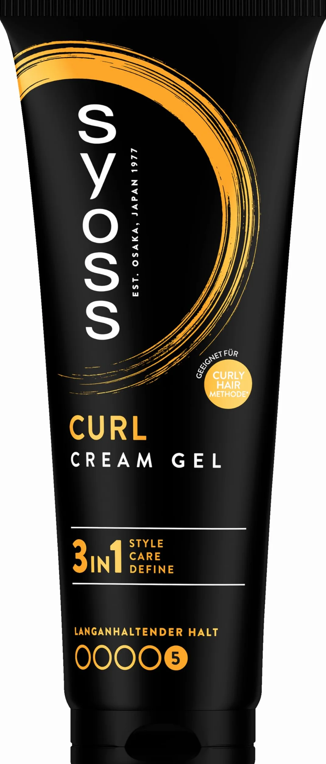 Syoss Curl Cream Gel (250 ml), żel zapobiegający puszeniu się loków do idealnie zdefiniowanych loków i fal bez widocznych pozostałości, krem do loków z kompleksem witamin dla wzmocnionej struktury