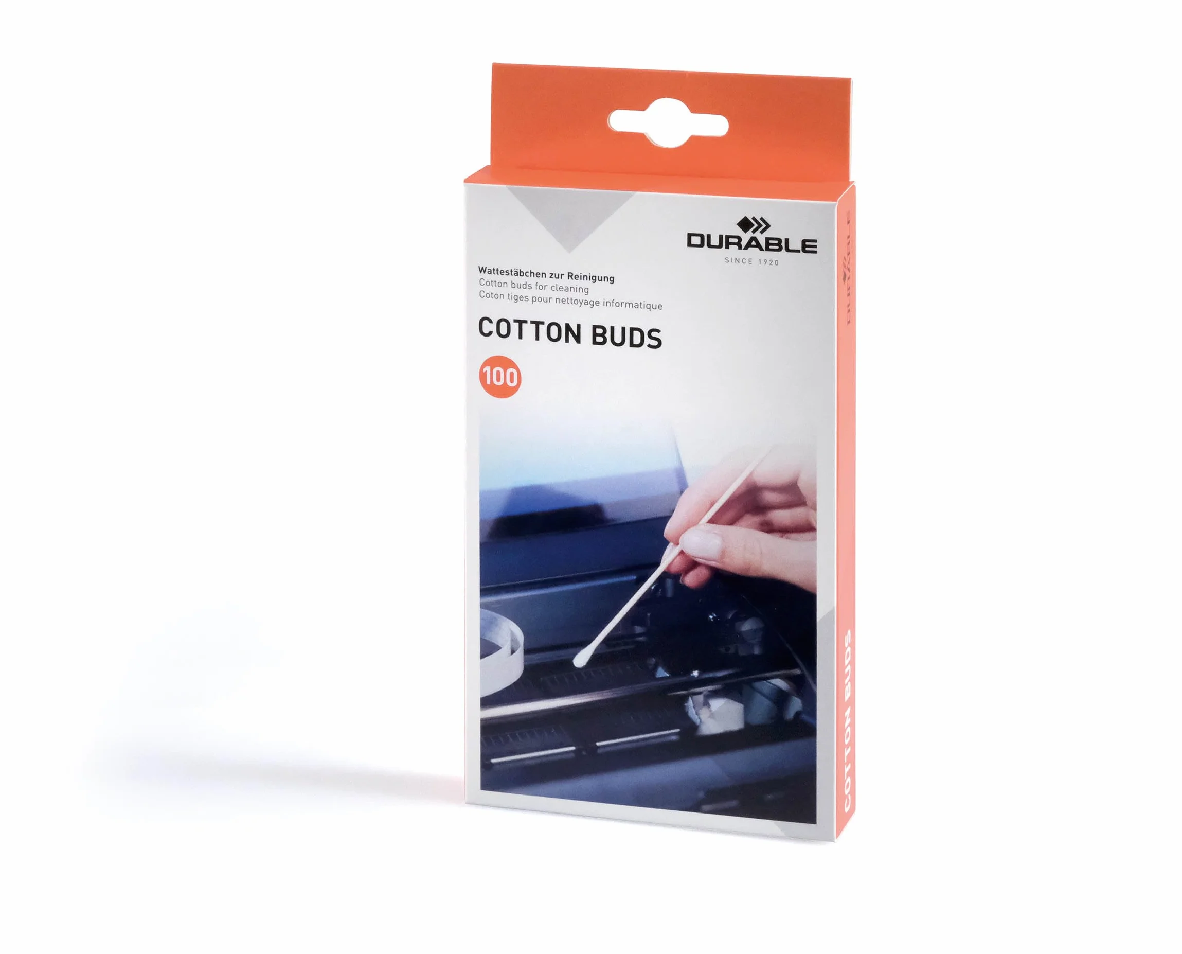Durable 578902 Patyczki do czyszczenia Cotton Buds, opak. 100 sztuk.