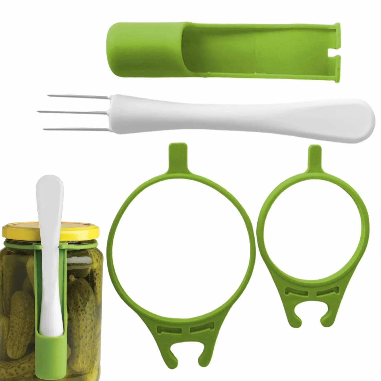 Pickle Grabber | Pickle Pickle,Wielofunkcyjny widelec do zbierania owoców | Zaciski do papryki oliwkowej ze stali nierdzewnej, unikalne gadżety kuchenne, narzędzie do chwytania