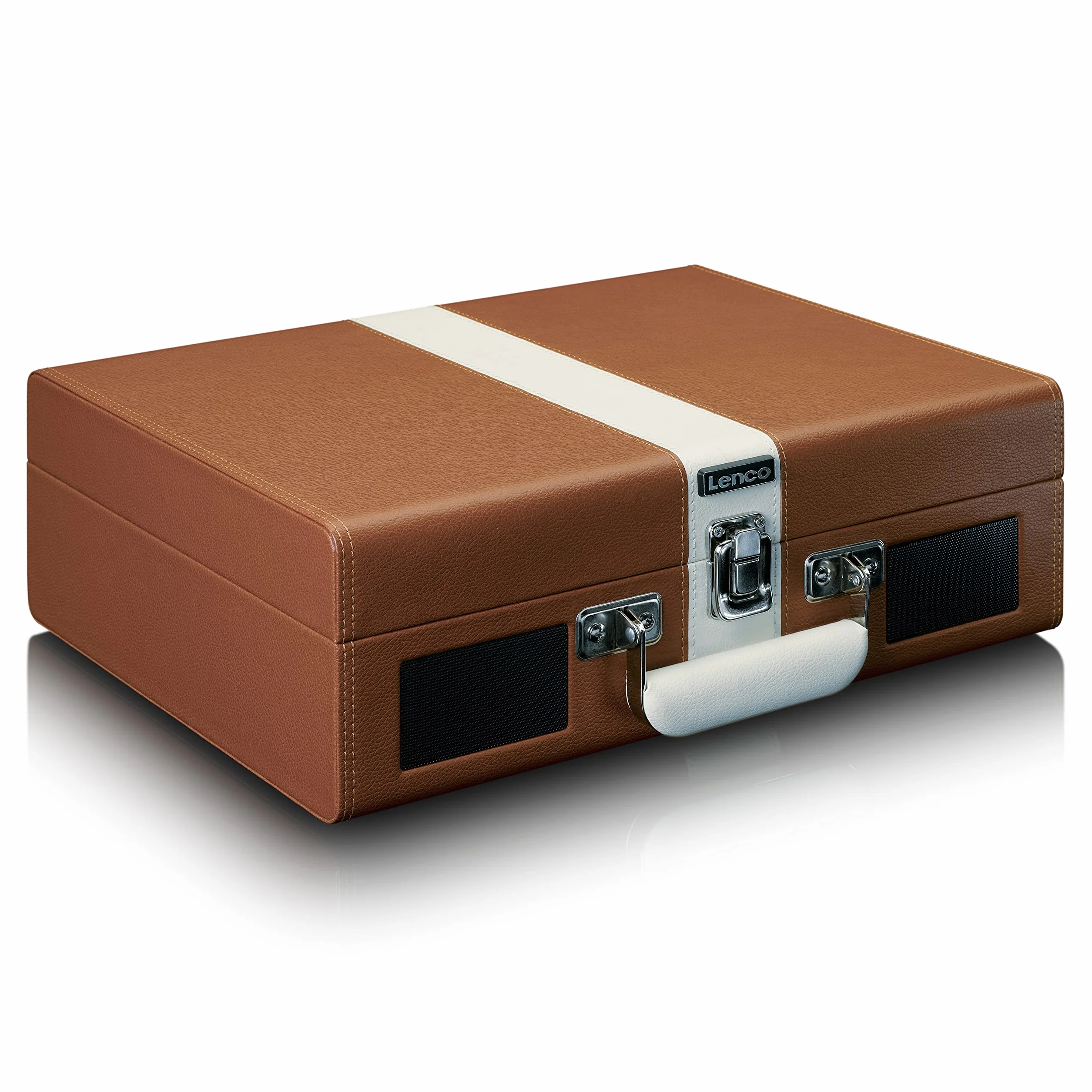 Lenco Wzmocniony gramofon (Tt-120 Brown), z głośnikami i Bluetooth 5.0