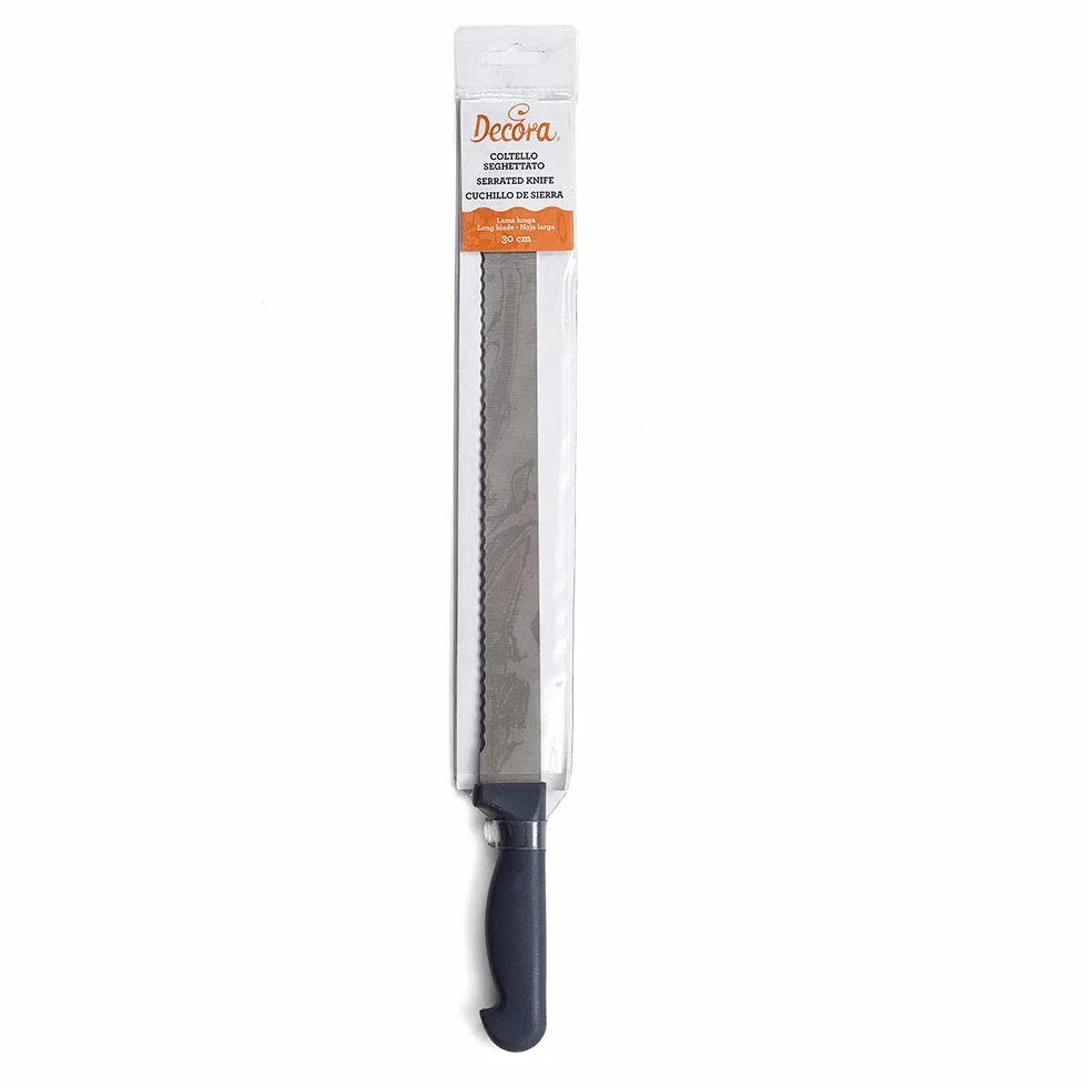 DECORA 0271010 nóż do ciasta 30 cm, Acciaio Inossidabile, stal