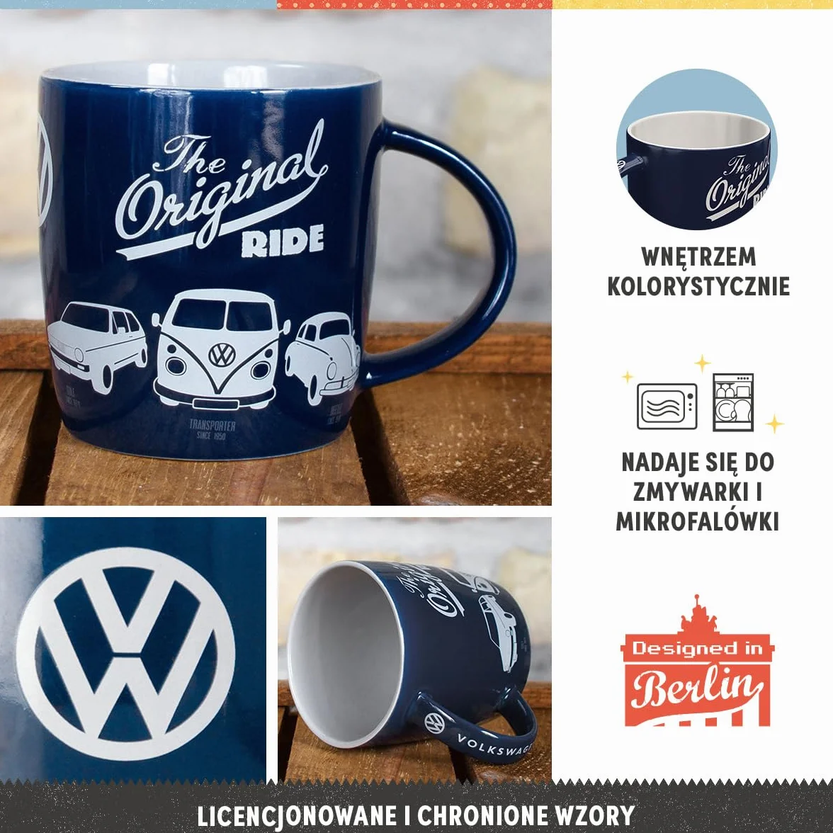 Nostalgic-Art Retro kubek ceramiczny 330 ml VW The Original Ride Oficjalny Licencjonowany Produkt