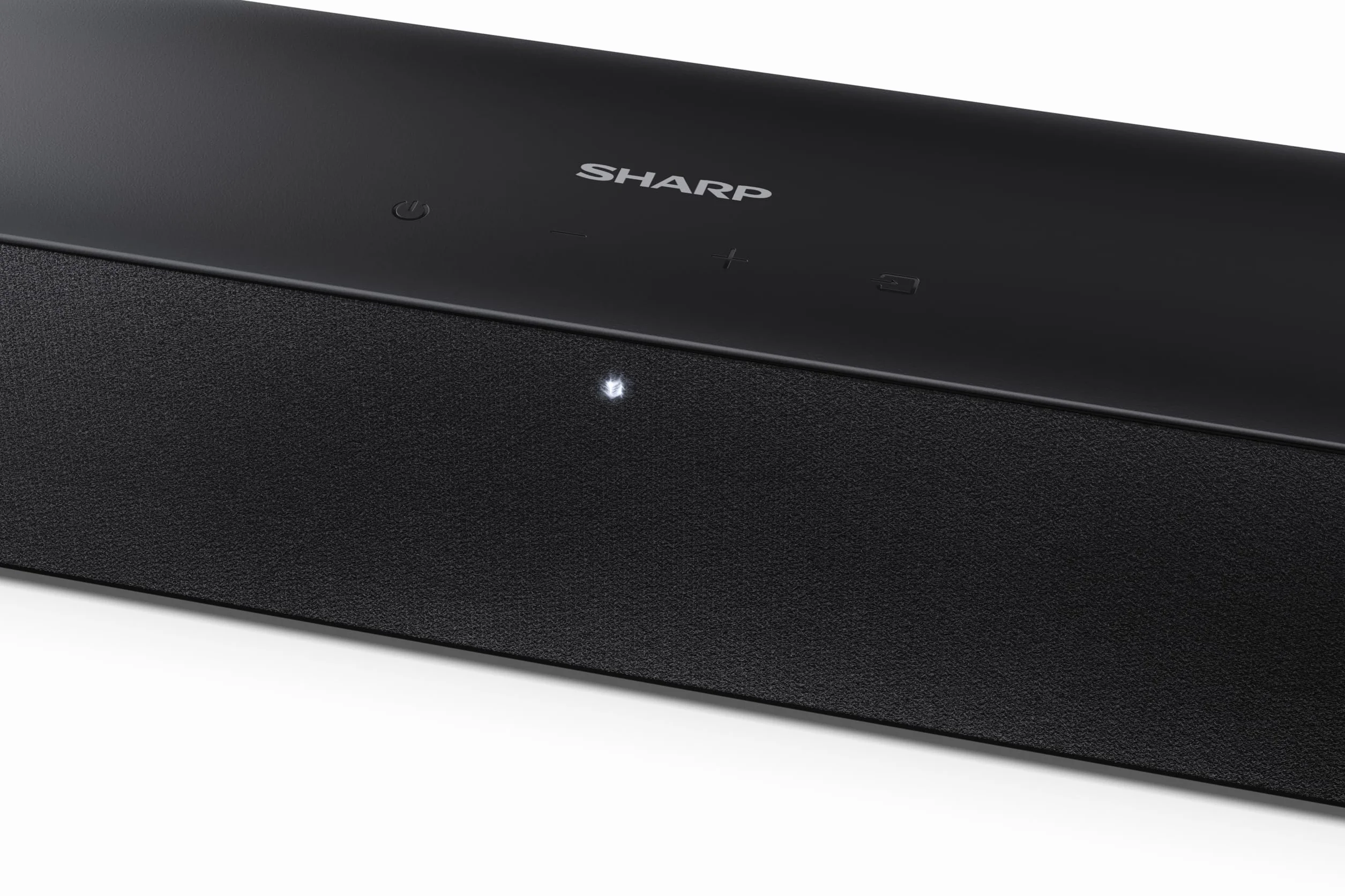 SHARP HT-SBW310 2.1-kanałowy ultracienki bezprzewodowy subwoofer, ROKU Ready, maks. moc 330 W – Dolby Atmos, DTS Virtual:X, HDMI eARC, Bluetooth 5.3, odtwarzanie przez USB, montaż na ścianie – czarny