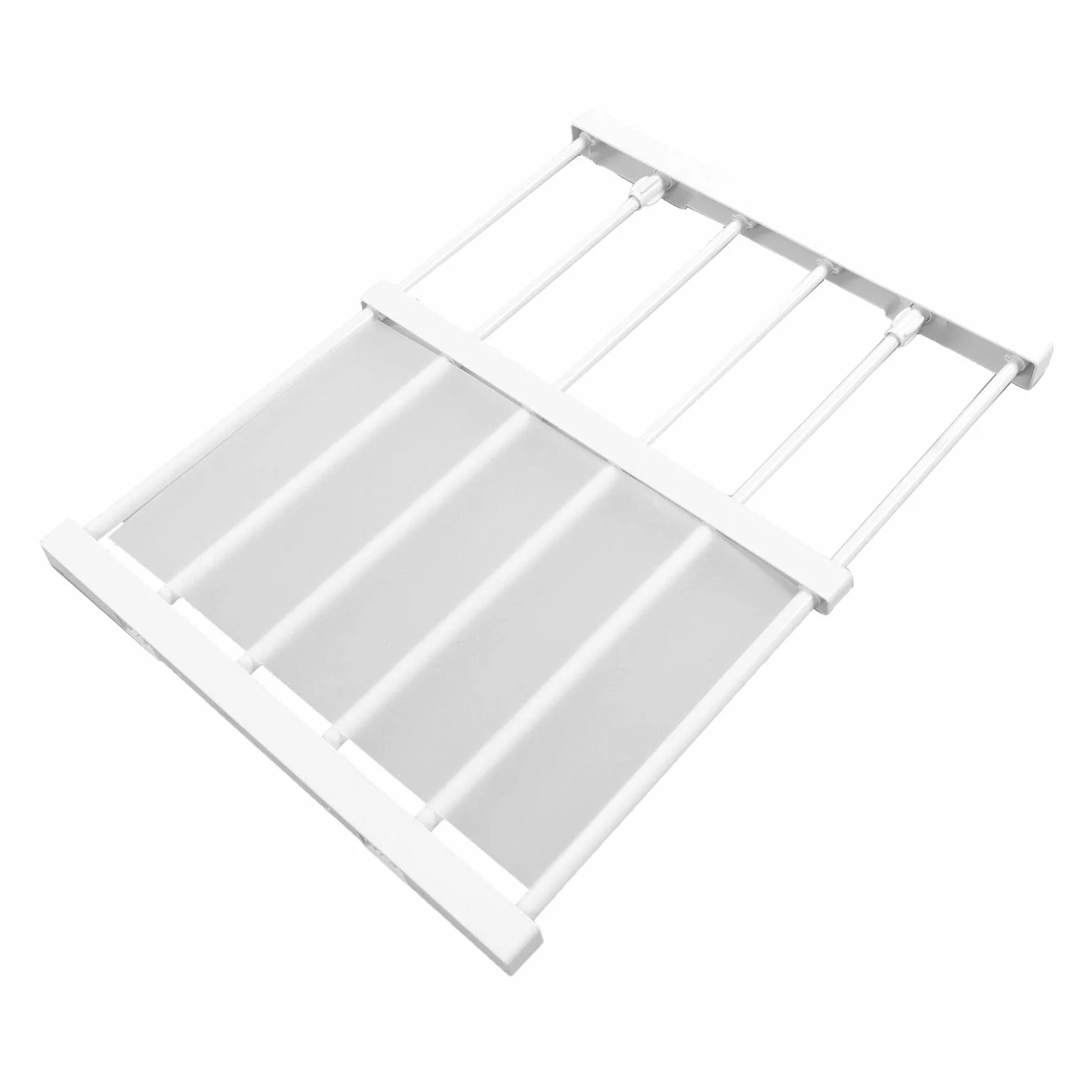 Szafa na Ubrania Rozkładana Półka Napinająca - Szafka Organizacyjna z Regulowanymi Półkami i Stojaki do Organizacji Bez Przegródek Wiertniczych (Długość 30-40 cm / 11,8-15,7 cala)
