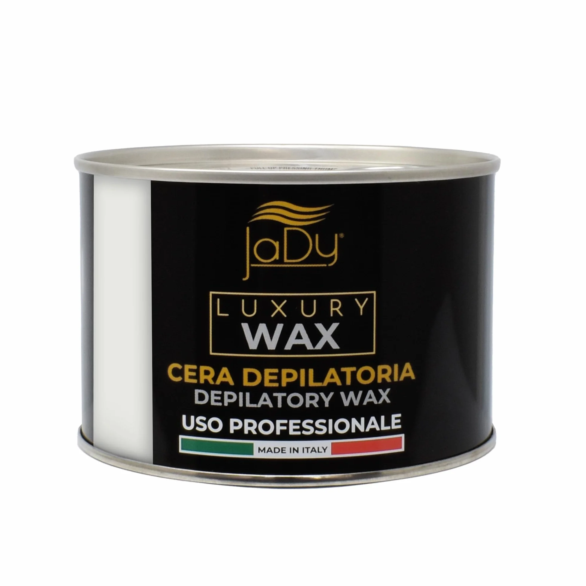 JaDy - Mikrokromowy wosk do depilacji, do użytku profesjonalnego, przyjazny dla skóry wrażliwej, wyprodukowany we Włoszech, 400 ml gorącego wosku, biały, (1)