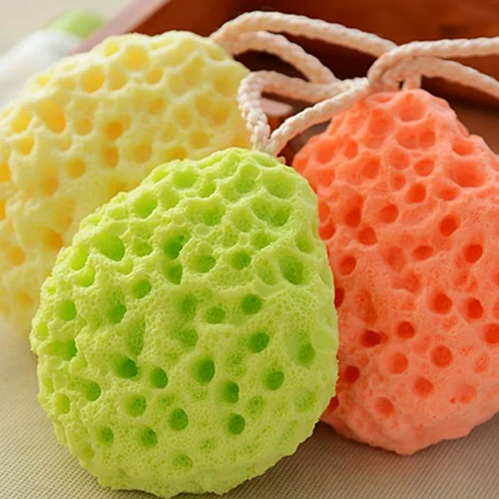 Ręcznik złuszczający Złuszczająca gąbka pod prysznic Loofahs Gąbki pod prysznic Miękka gąbka do ciała dla dorosłych Gąbka do kąpieli dla dzieci Gąbka do szorowania (2/3/4 paczki) Rękawiczki