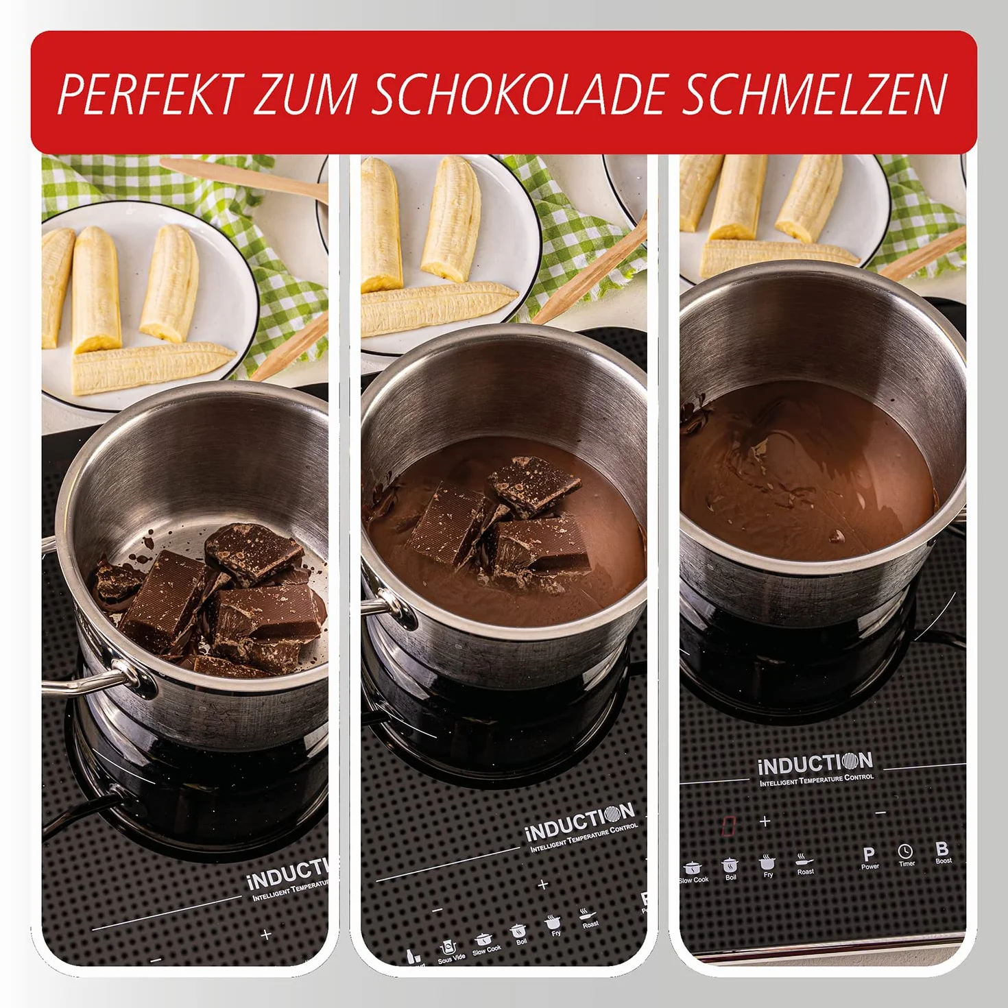 Rommelsbacher CTS 2000/IN płyta kuchenna indukcyjna czarna srebrna