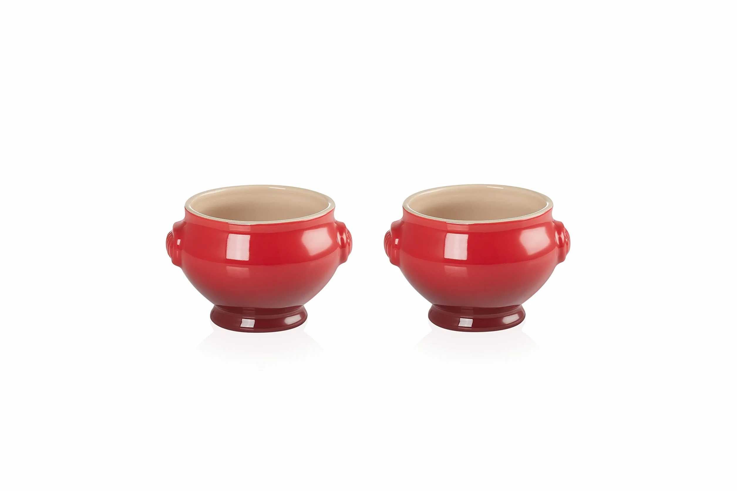 Le Creuset 91017511060000 zestaw 2 misek do zupy z kamionki 0,6 l, Cerise