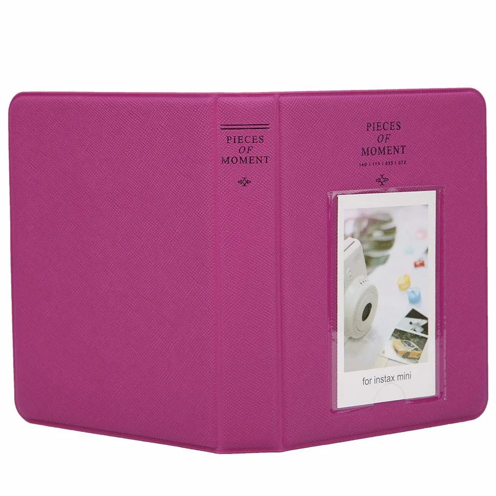 Mini album fotograficzny 3-calowy 64 kieszonkowy dla Instax Mini 9/8/8+, 25 x 14 x 0,3 cm