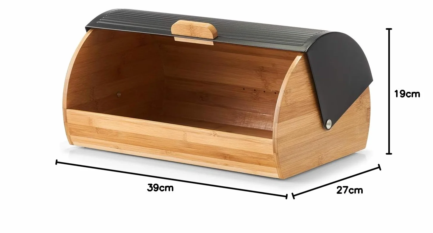 Zeller Chlebak Czarny 39 x 27 x 19 cm