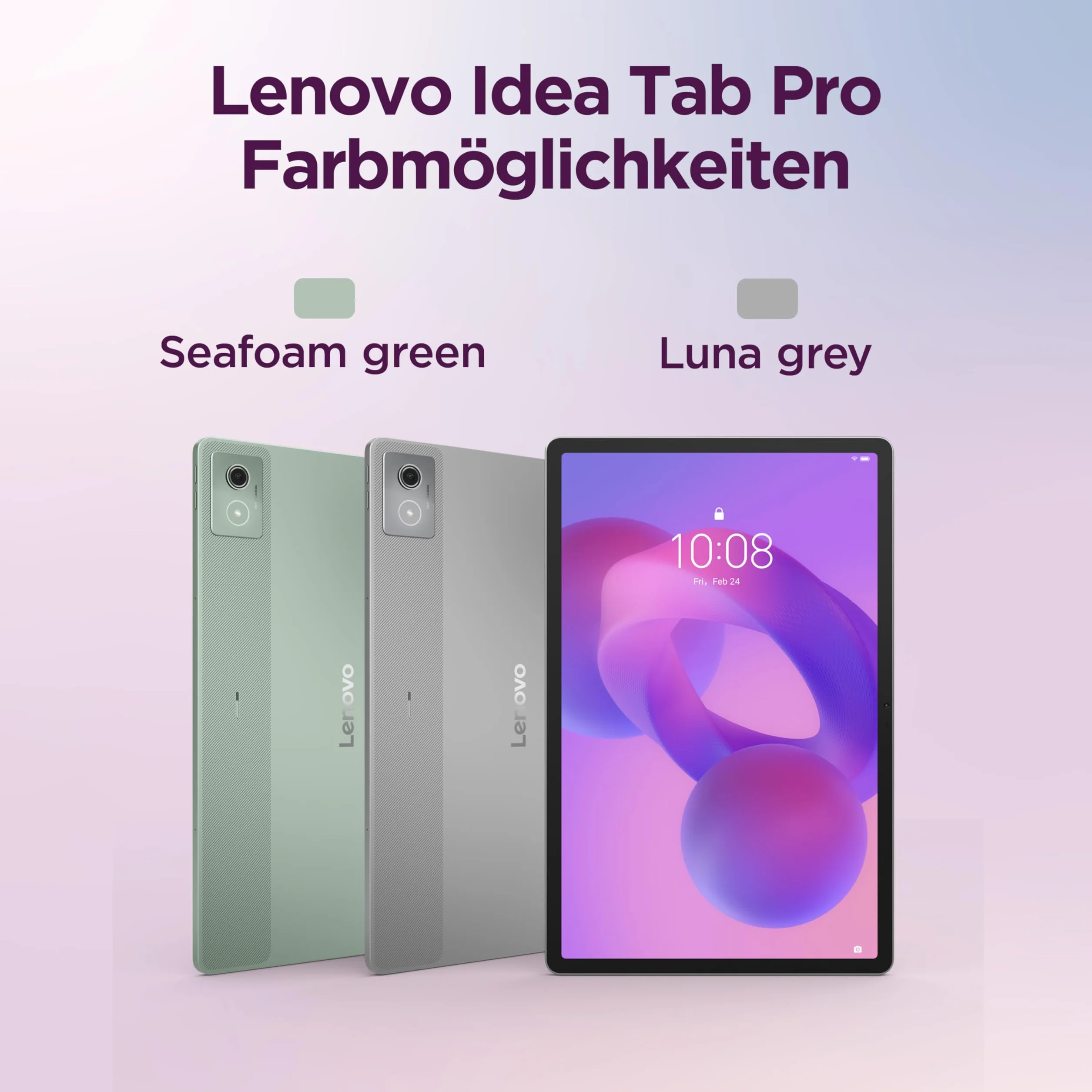 Lenovo Idea Tab Pro Tablet | 12,7" wyświetlacz 3K | MediaTek Dimensity 8300 | 8 GB RAM | 256 GB eMMC | Android 14 | Luna Grey | w zestawie Tab Pen Plus