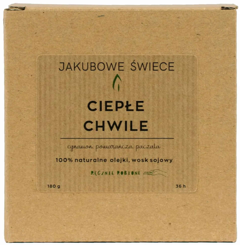 Ciepłe Chwile Zapachowa Świeca Sojowa 180g z Pokrywką