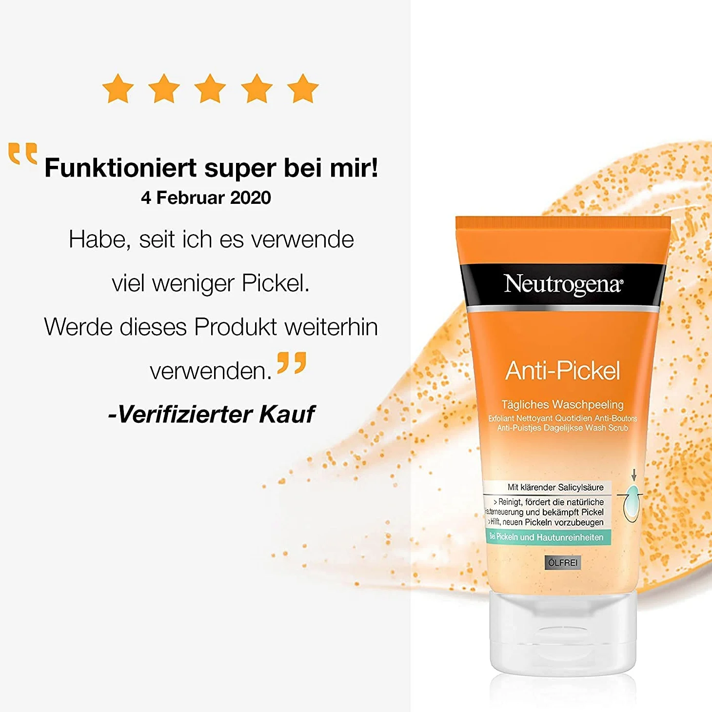 Neutrogena Zestaw do pielęgnacji twarzy przeciw pryszczom 2 w 1 z maską do czyszczenia i maską 150 ml, codzienny żel do mycia 200 ml, SOS natychmiastowa pomoc 15 ml, codzienne peeling 150 ml i anty-wągrowa woda do twarzy 200 ml