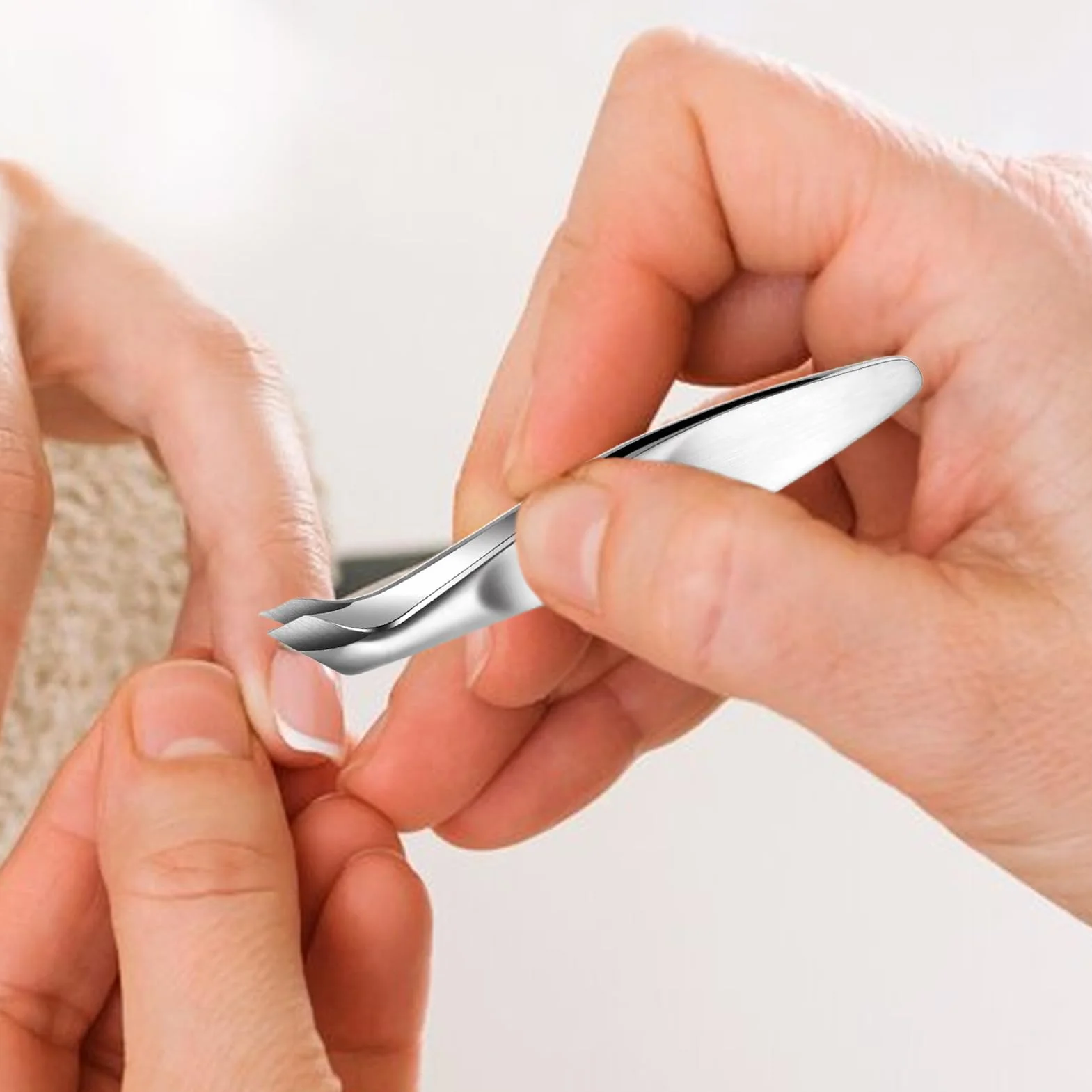 Cążki do obcinania skórek - Narzędzie paznokci ze stali nierdzewnej usuwania martwego naskórka | Precyzyjne ostre ostrza z ergonomicznym uchwytem, ​​paznokci i Manicure Pedicure Do u