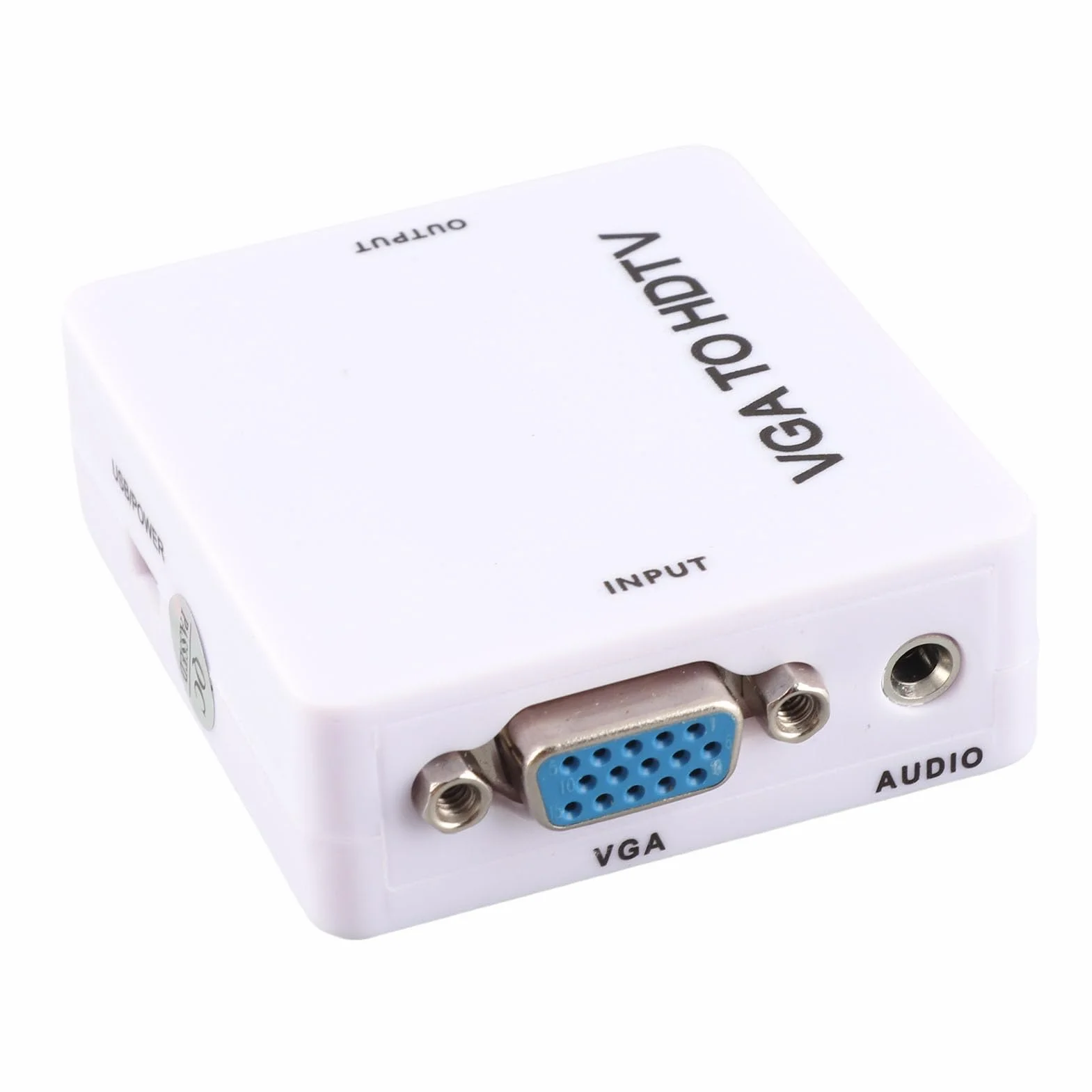 Konwerter Vga na HDMI Konwerter Mini Konwerter Vga na HDMI 1080P Adapter Vga2Hdmi na Komputer Stacjonarny Projektor Dvd na Hdtv