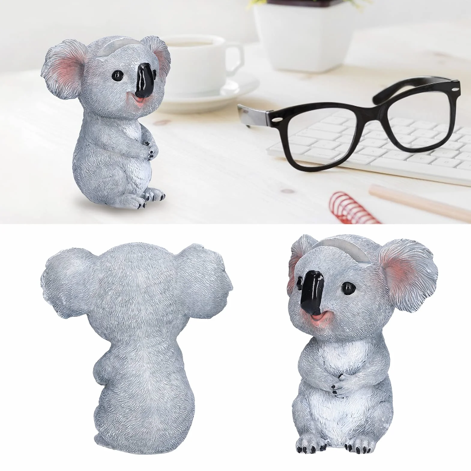 Stojak na okulary 11 cm koala kształt uchwyt dekoracja biura