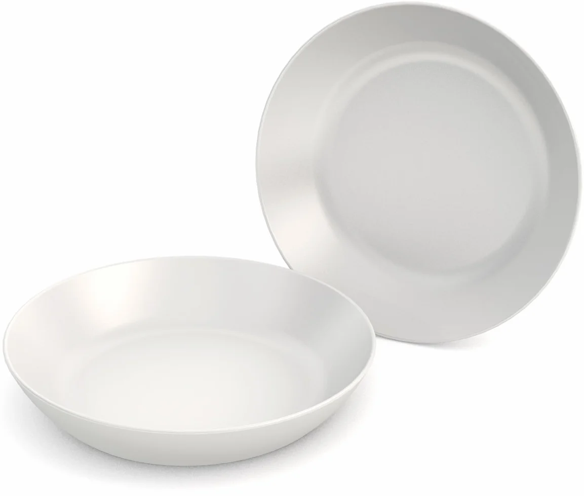 Ornamin Talerz głęboki 15 cm biały zestaw 2 szt. melamina model 415