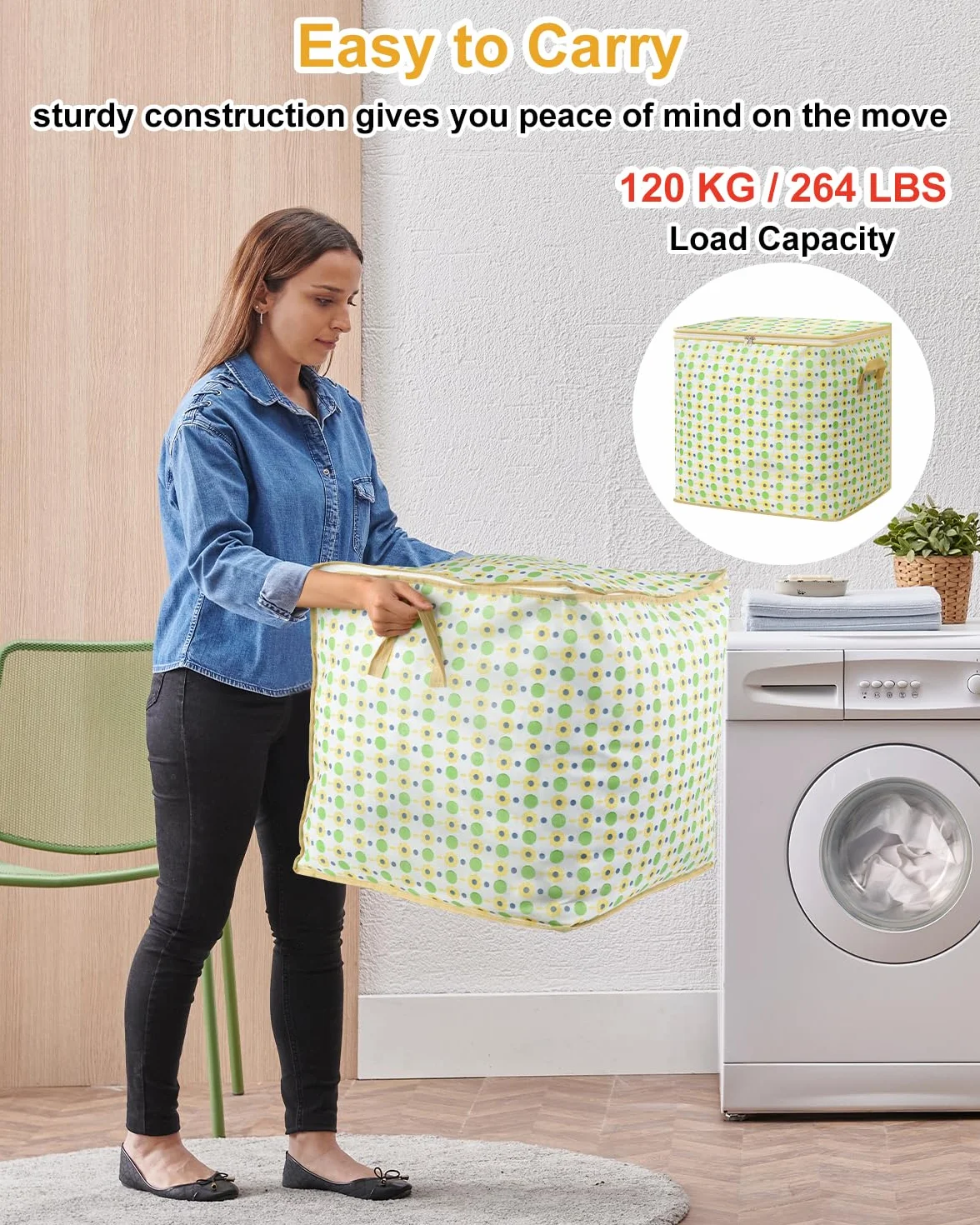 Torba do przechowywania kołder 110L 2-pak organizer do szafy z zamkiem błyskawicznym