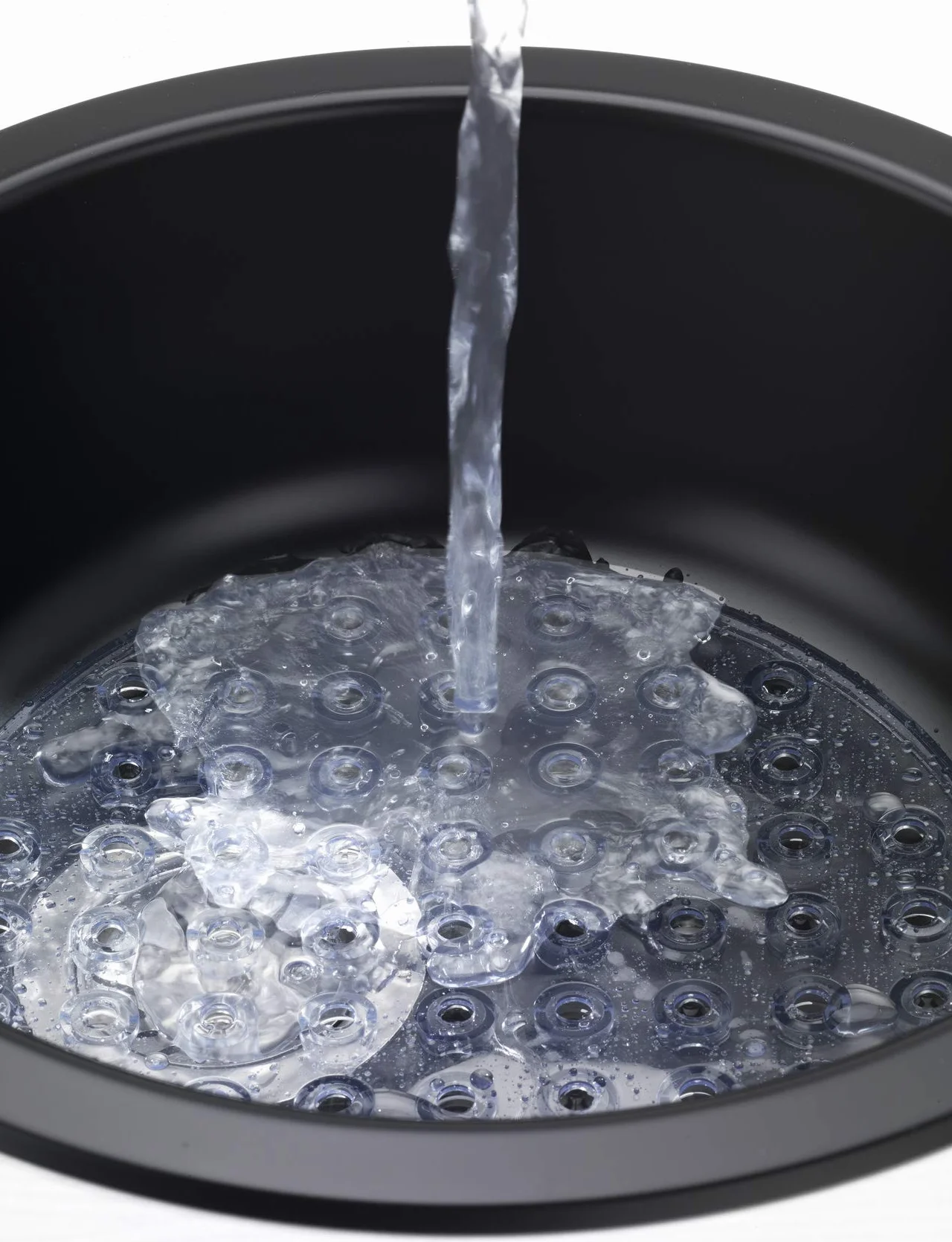 WENKO Mata do zlewu Kristall przezroczysta okrągła plastikowa 31 cm