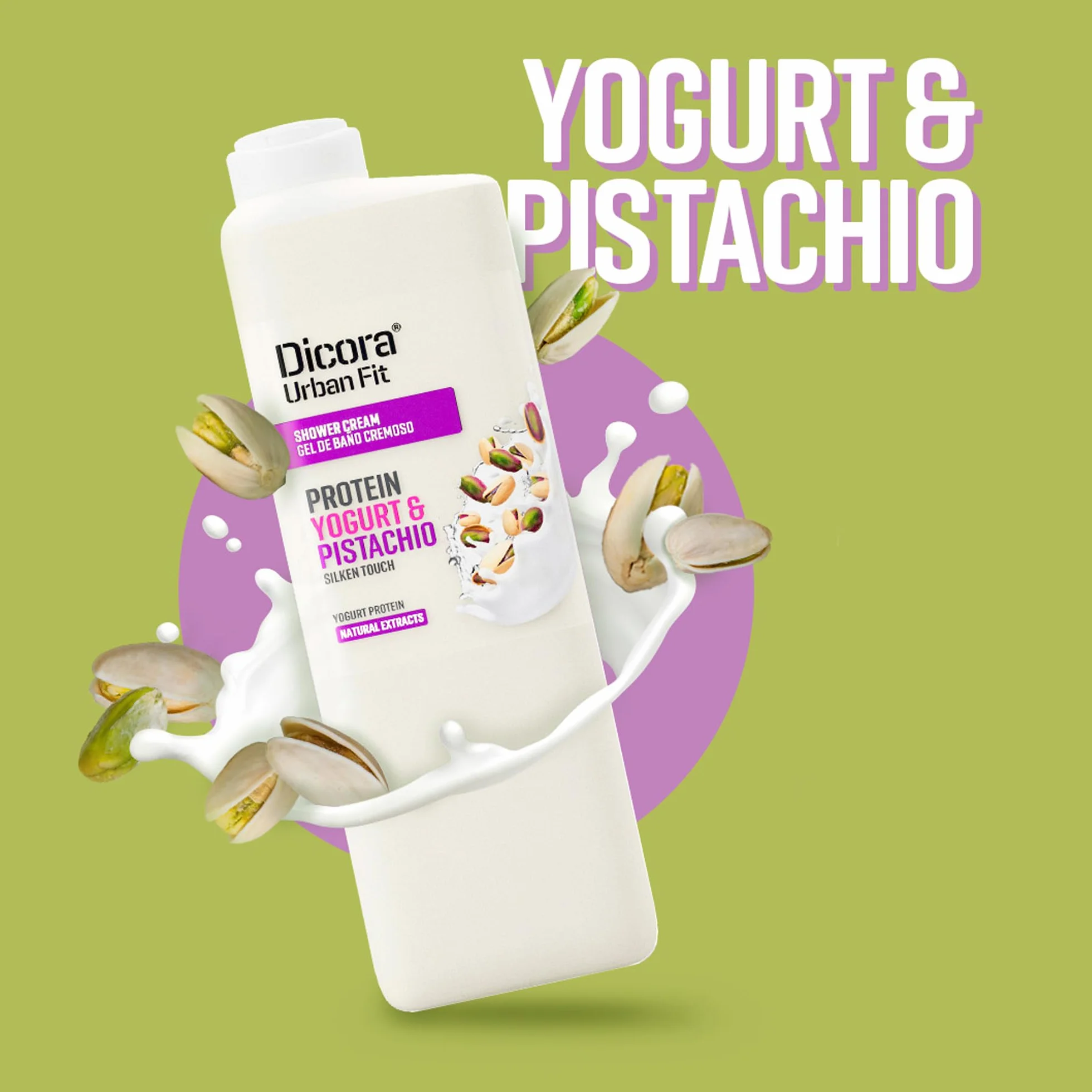 Dicora Urban Fit 750 ml Żel do kąpieli Jogurt & Pistacje