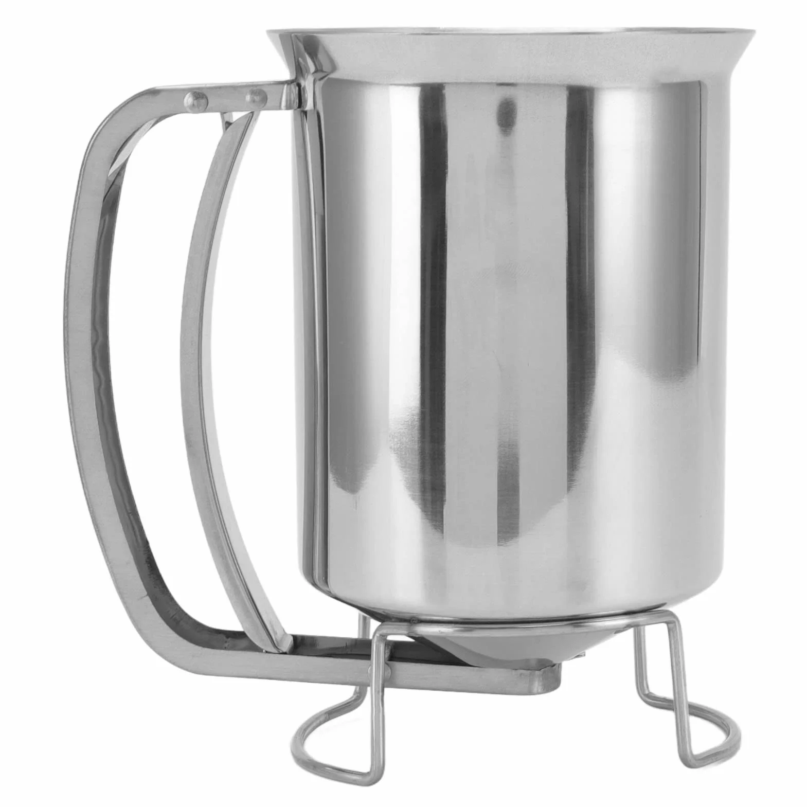 Dozownik do Ciasta Naleśnikowego 1000 ml, Ręczny Nalewak ze Stali Nierdzewnej
