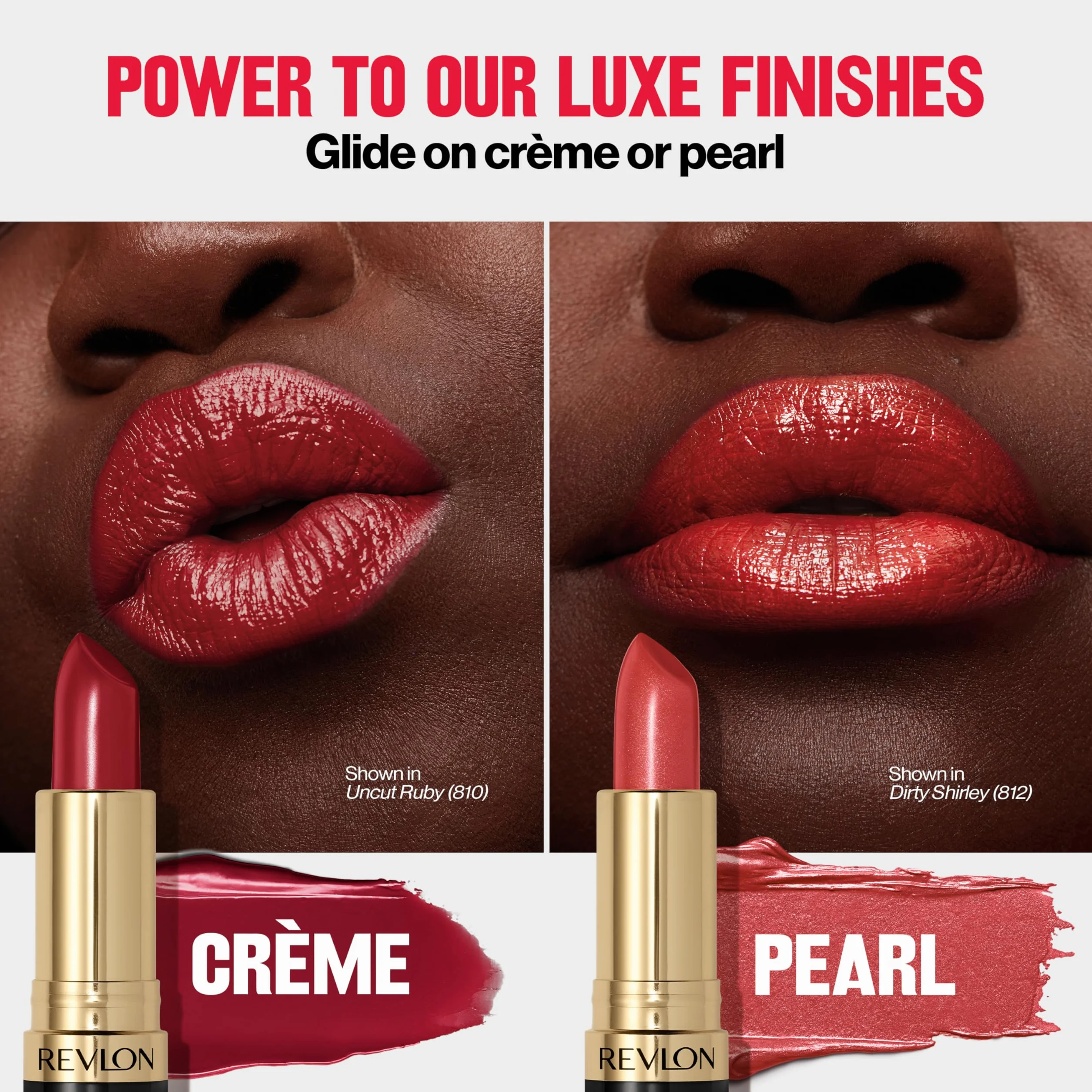 REVLON Super Lustrous Szminka, kremowa formuła do miękkich i pełnych ust, uczucie nawilżenia, 130 Rose Velvet, 4,2 g