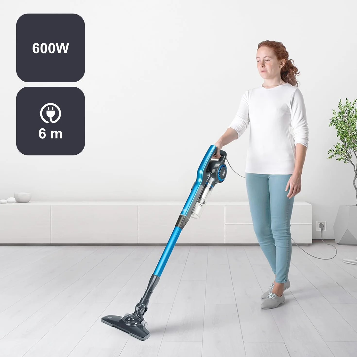 Black+Decker ‎Es9480030B Odkurzacz Pionowy, Niebieski, 600 W 240 V