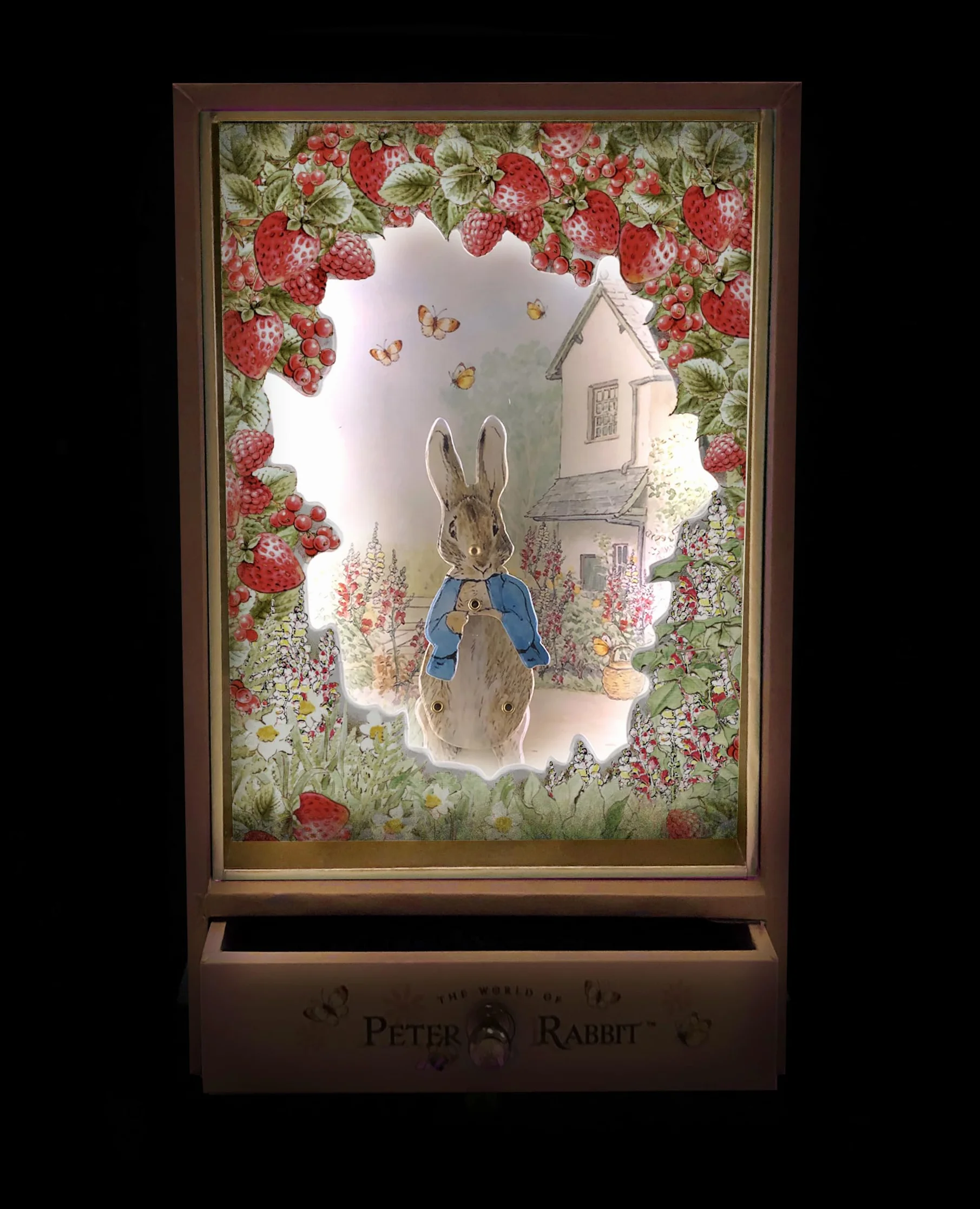 Trousselier Peter Rabbit Duże drewniane pudełko pozytywka dla dziecka prezent na urodziny
