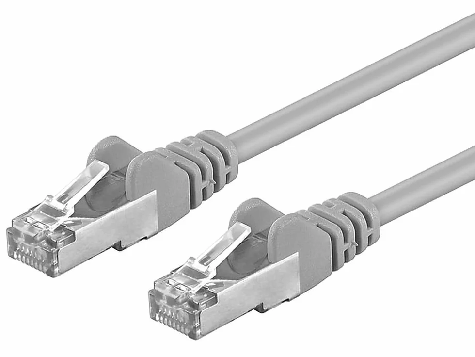 PremiumCord Kabel Sieciowy, Ethernet, LAN i Kabel Krosowy CAT6a, Ekranowanie S/FTP PiMF, LSOH, Szybkie, Elastyczne i Trwałe, RJ45, 10 Gbit/s, AWG 26/7, Miedziany 100% CU, Szary, 0,5m