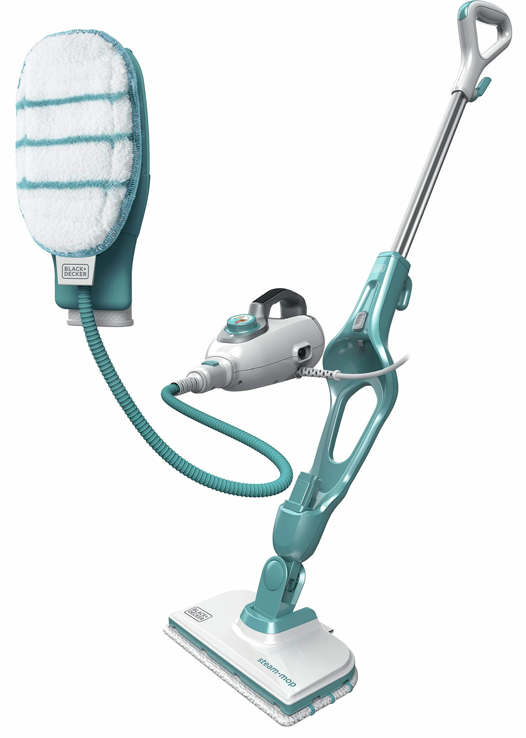 BLACK+DECKER, Mop parowy o mocy 1300 W, 9w1 z rękawicą parową, FSMH1351SM